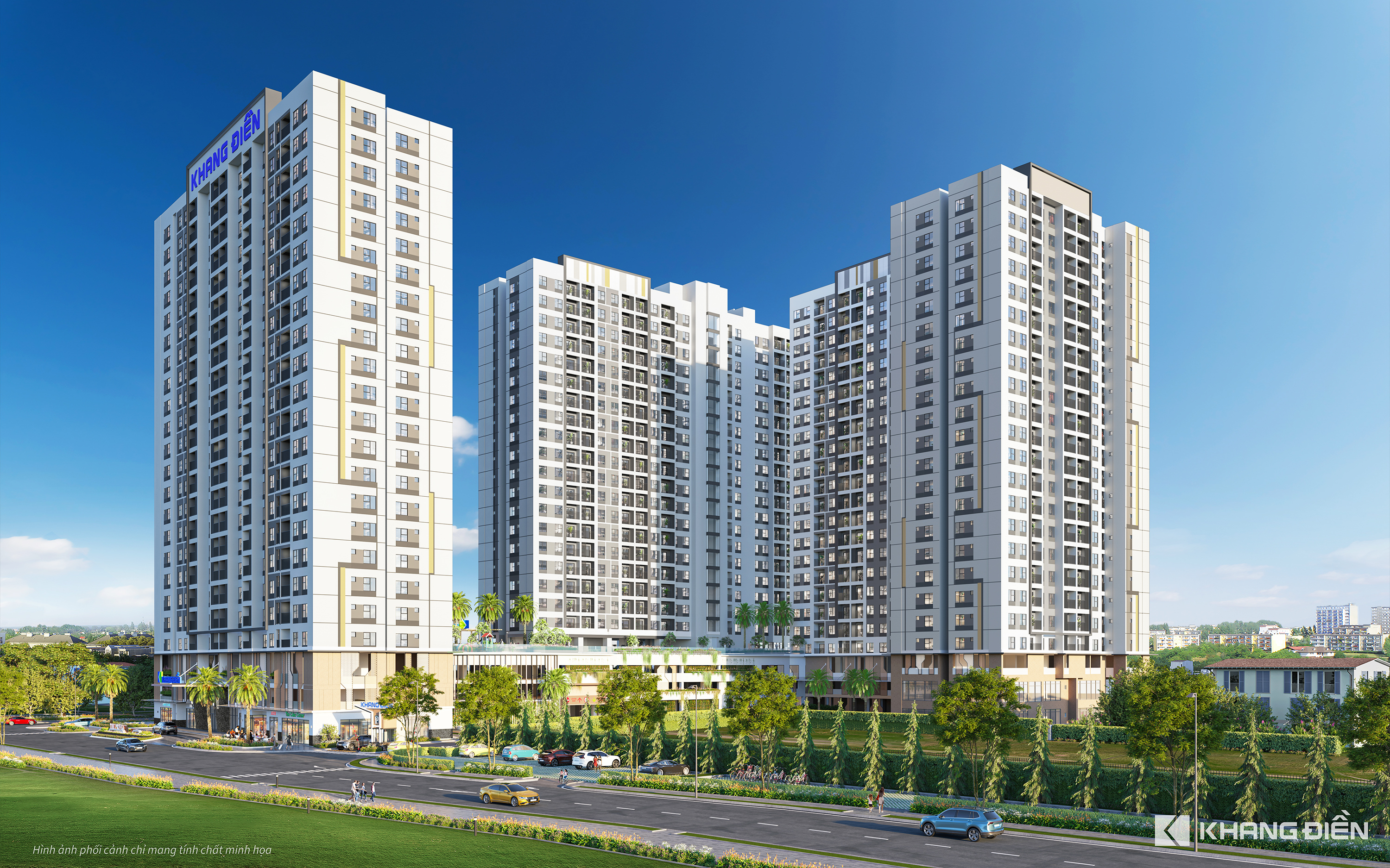 Tháp A đã thi công đến tầng 13, tháp B đến tầng 15 và tháp C đến tầng 19 (cập nhật ngày 22/10).