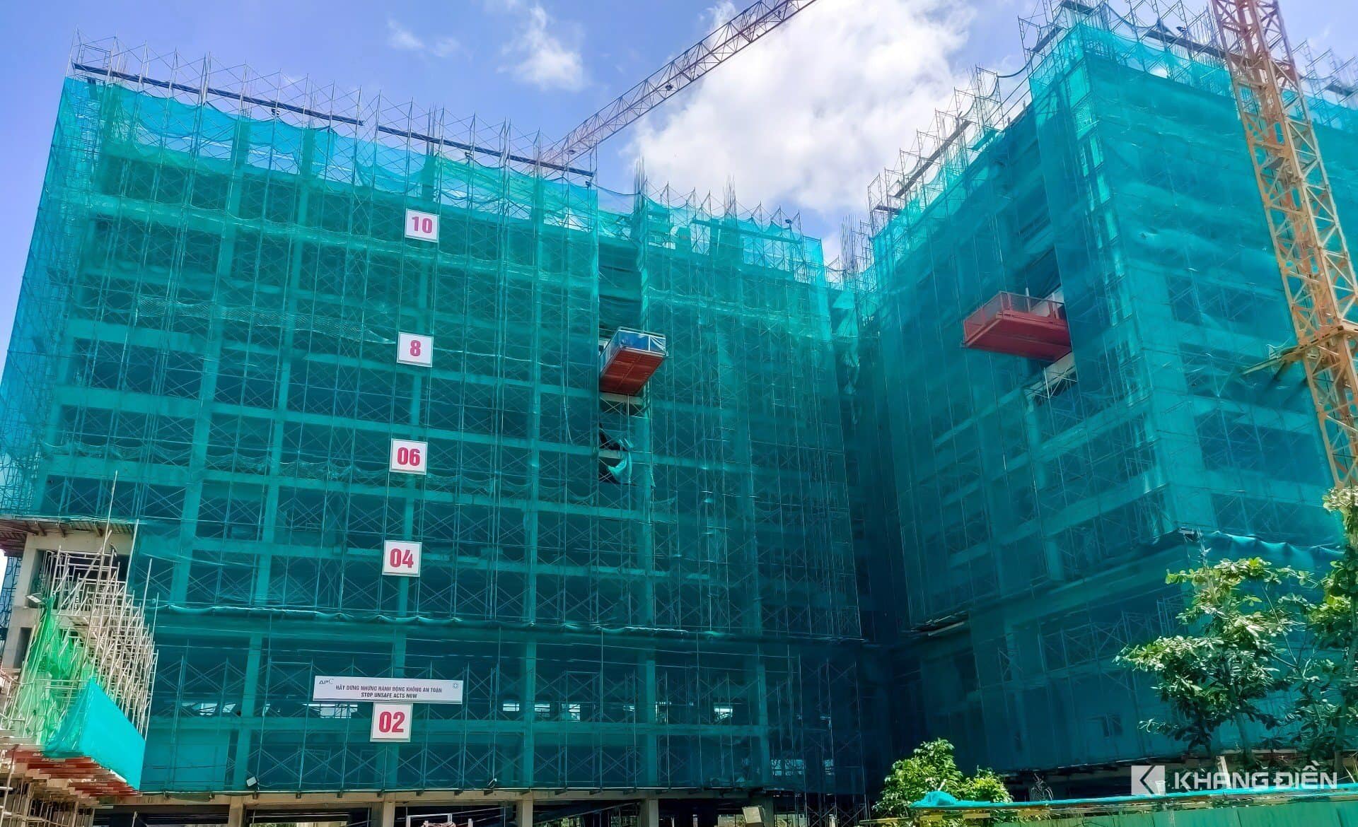 Block C The Privia Khang Điền đang thi công tới tầng 11