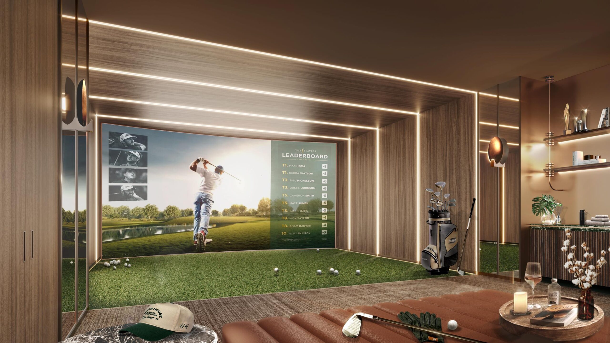 Phòng tập Golf mô phỏng Orchard Grand Bình Dương 