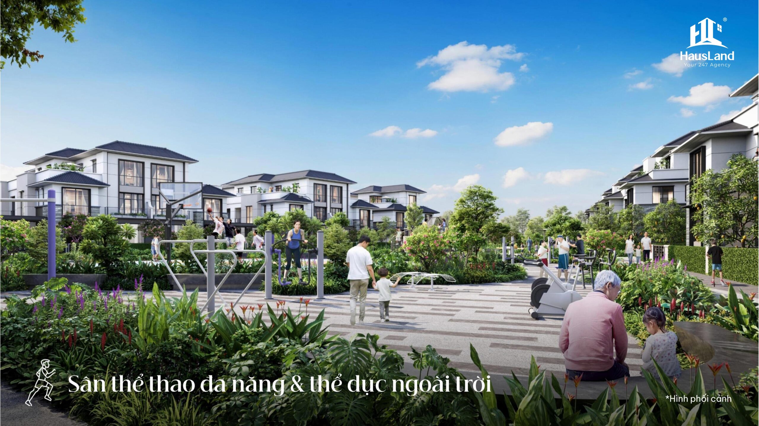 Sân thể thao đa năng Biệt thự Gladia by the Waters