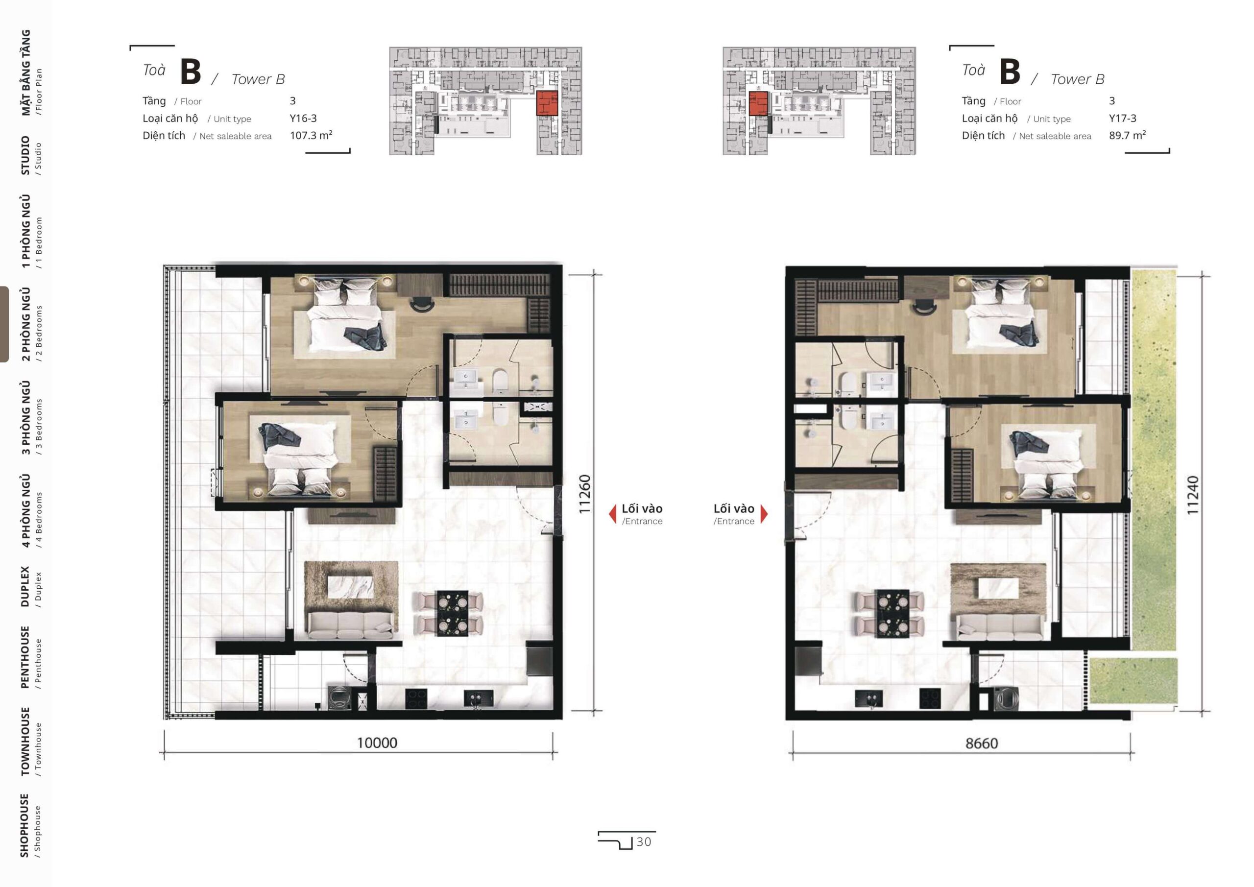 The TEN layout 2 phòng ngủ 6
