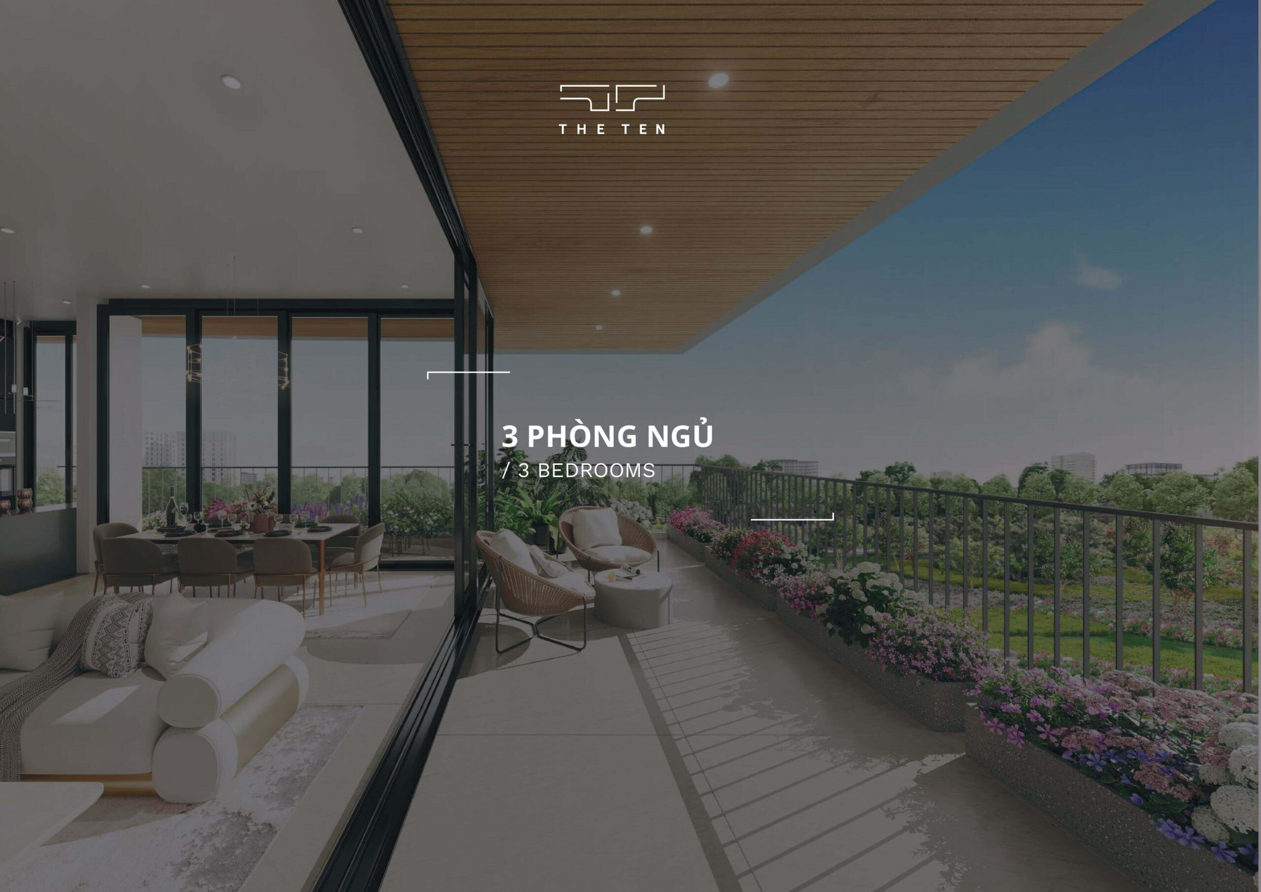 The TEN layout 3 phòng ngủ