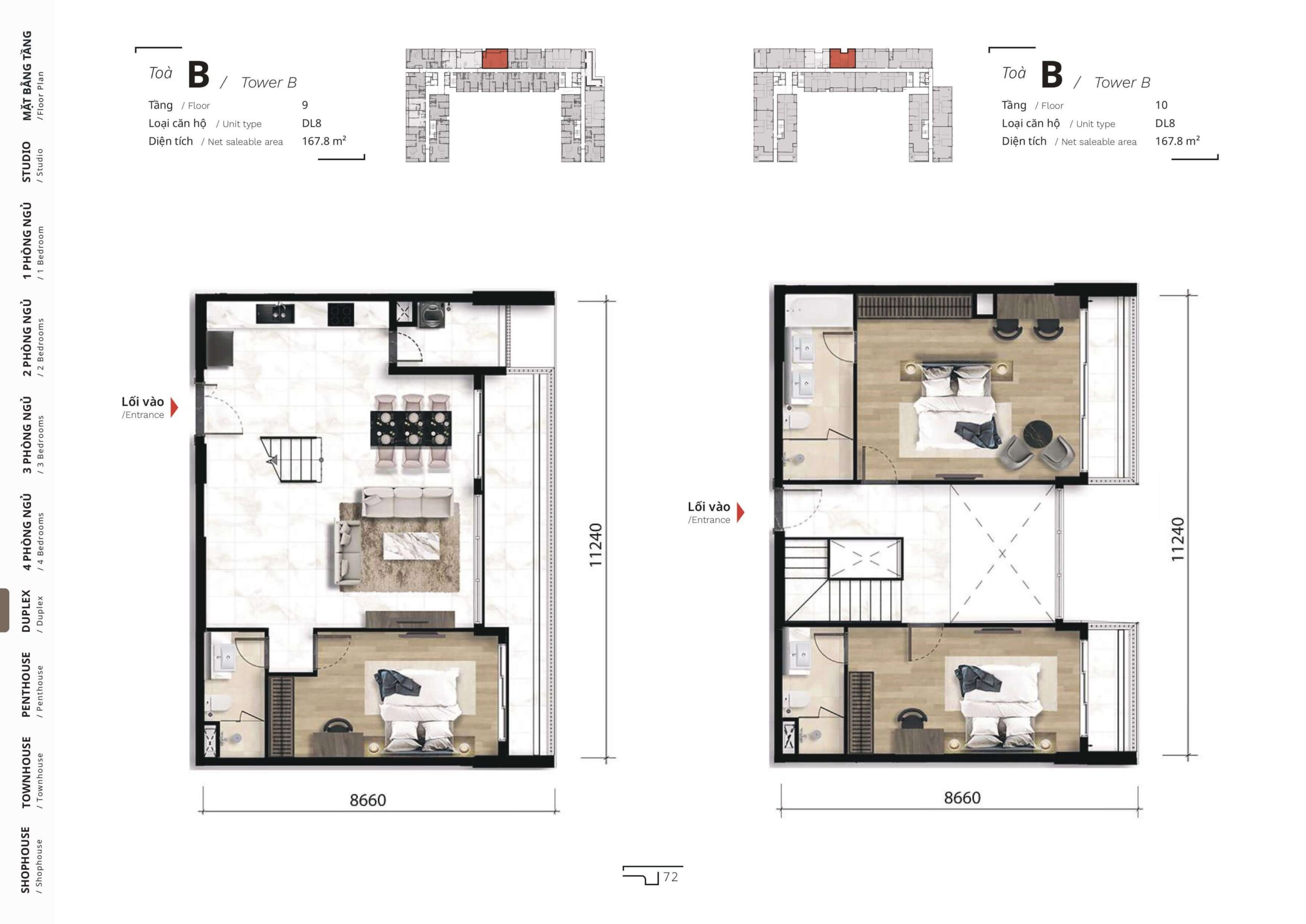 The TEN layout duplex 8