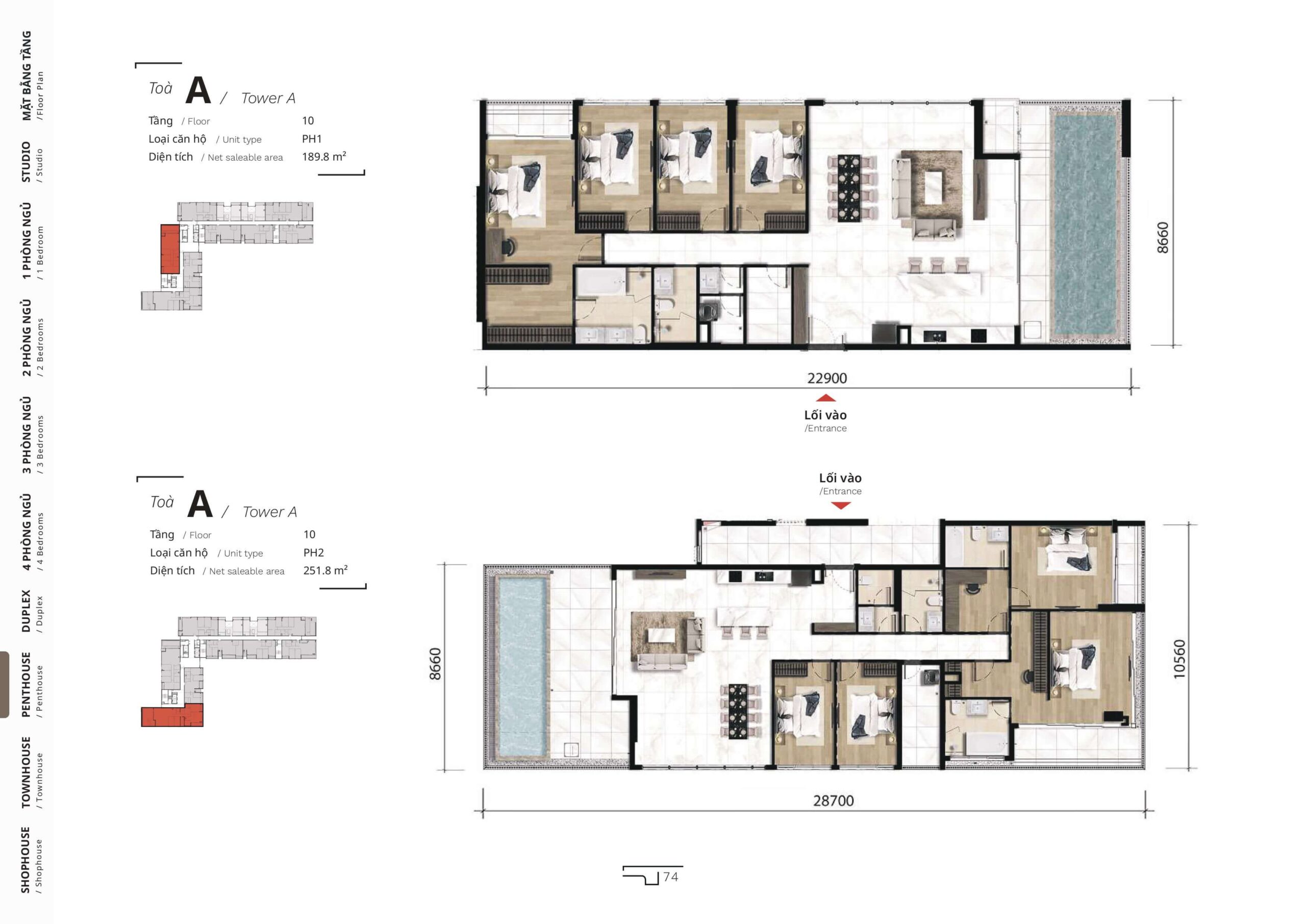 The TEN layout penthouse 1