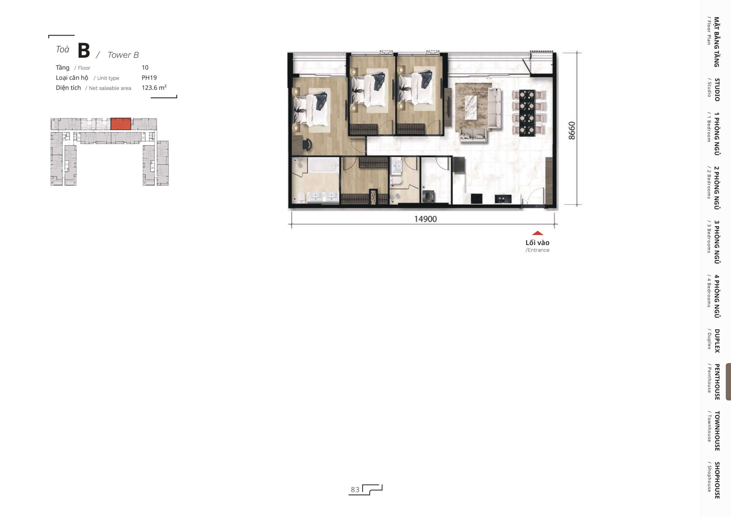 The TEN layout penthouse 10