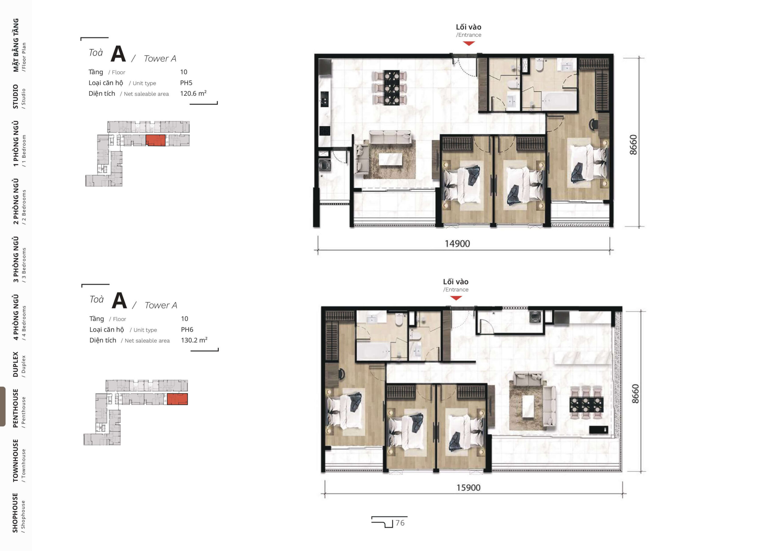 The TEN layout penthouse 3
