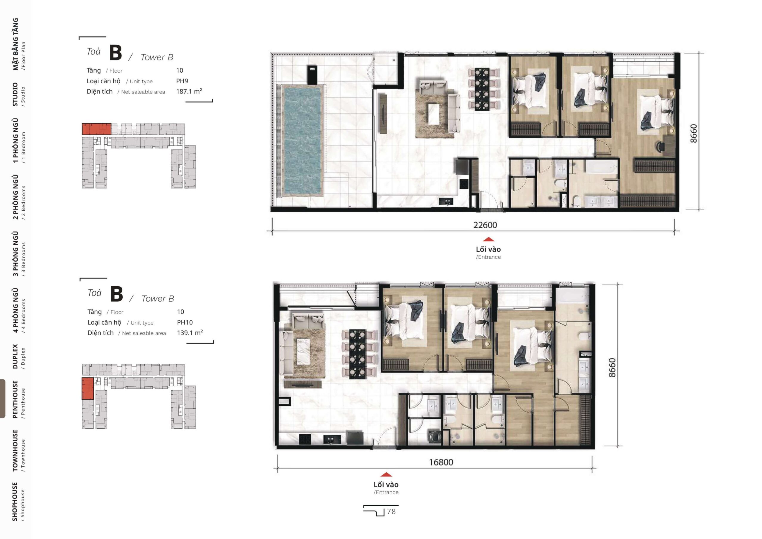 The TEN layout penthouse 5