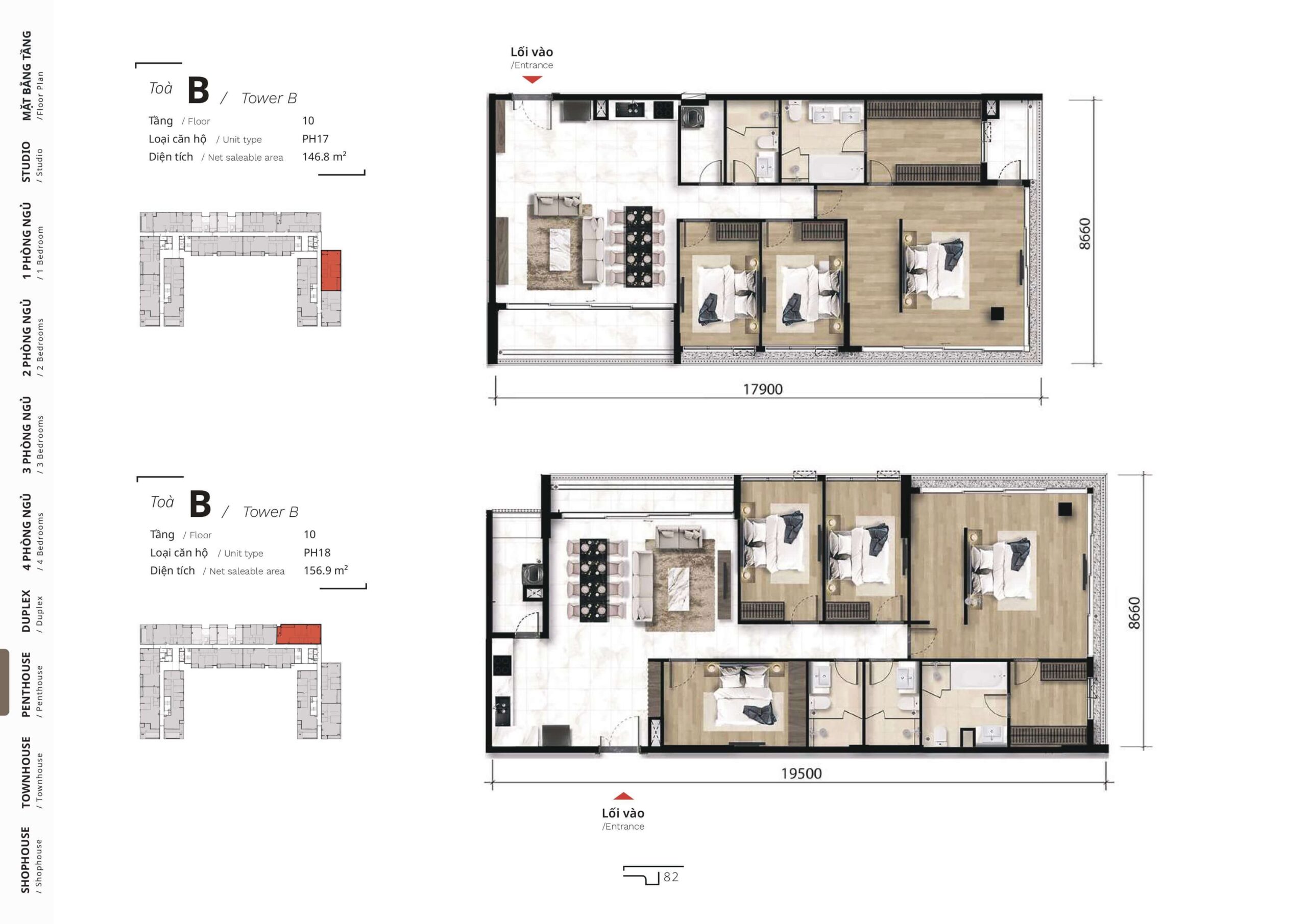 The TEN layout penthouse 9