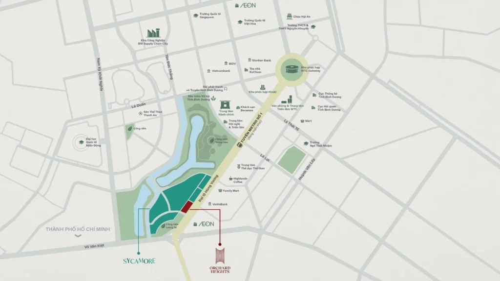 Vị trí dự án Orchard Heights