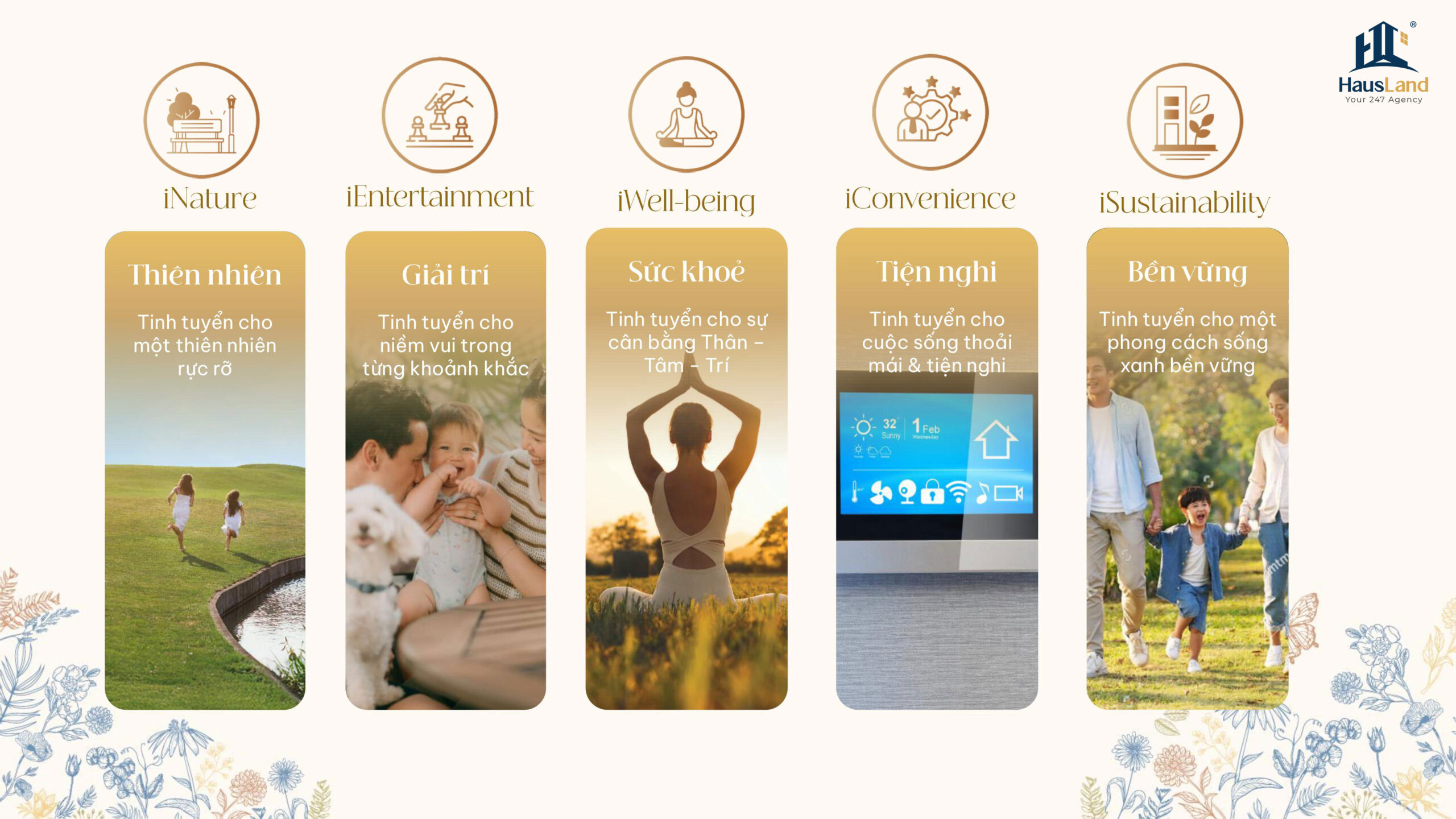 5 chất sống tinh tuyển tại dự án 
