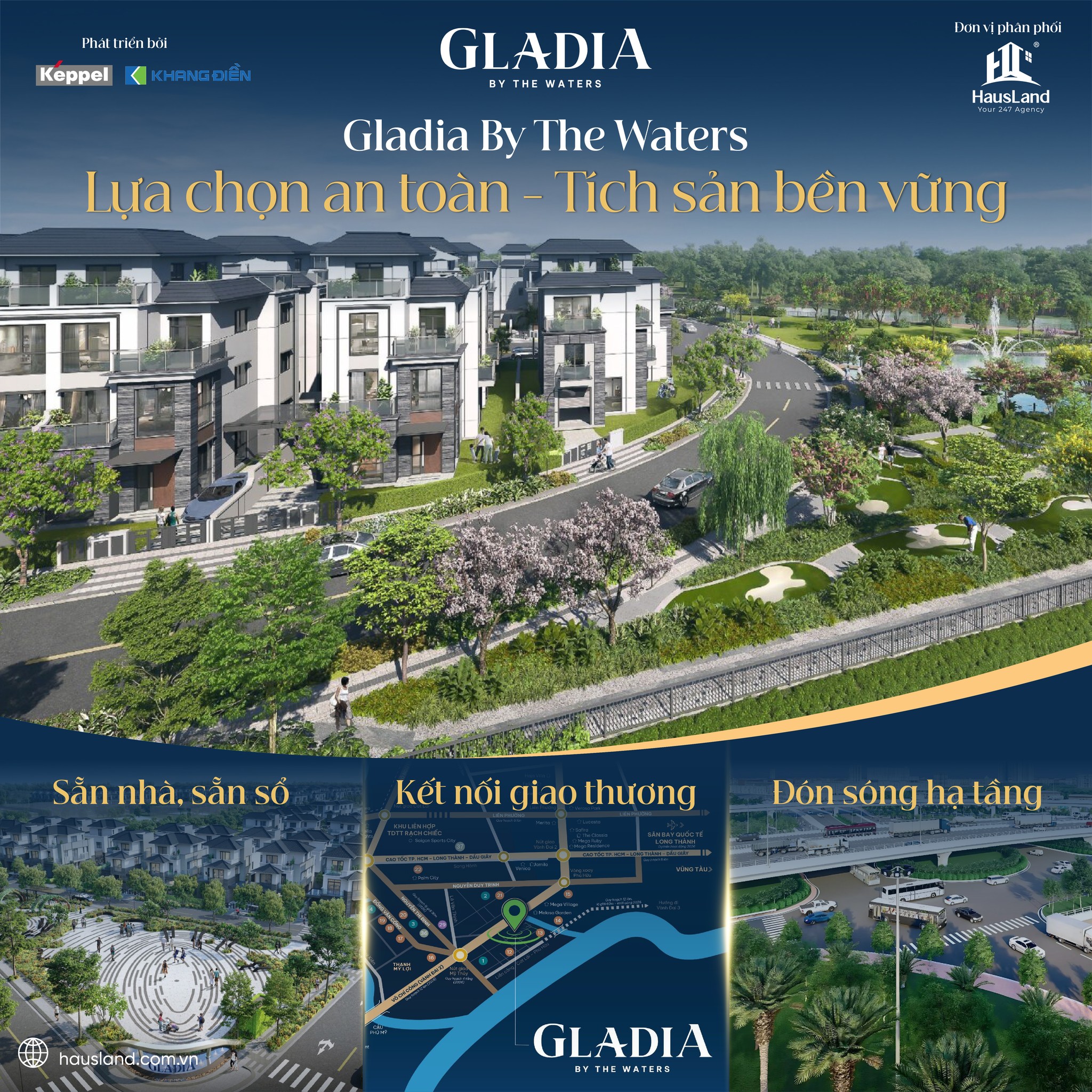 HausLand phân phối chính thức dự án Gladia by the Waters