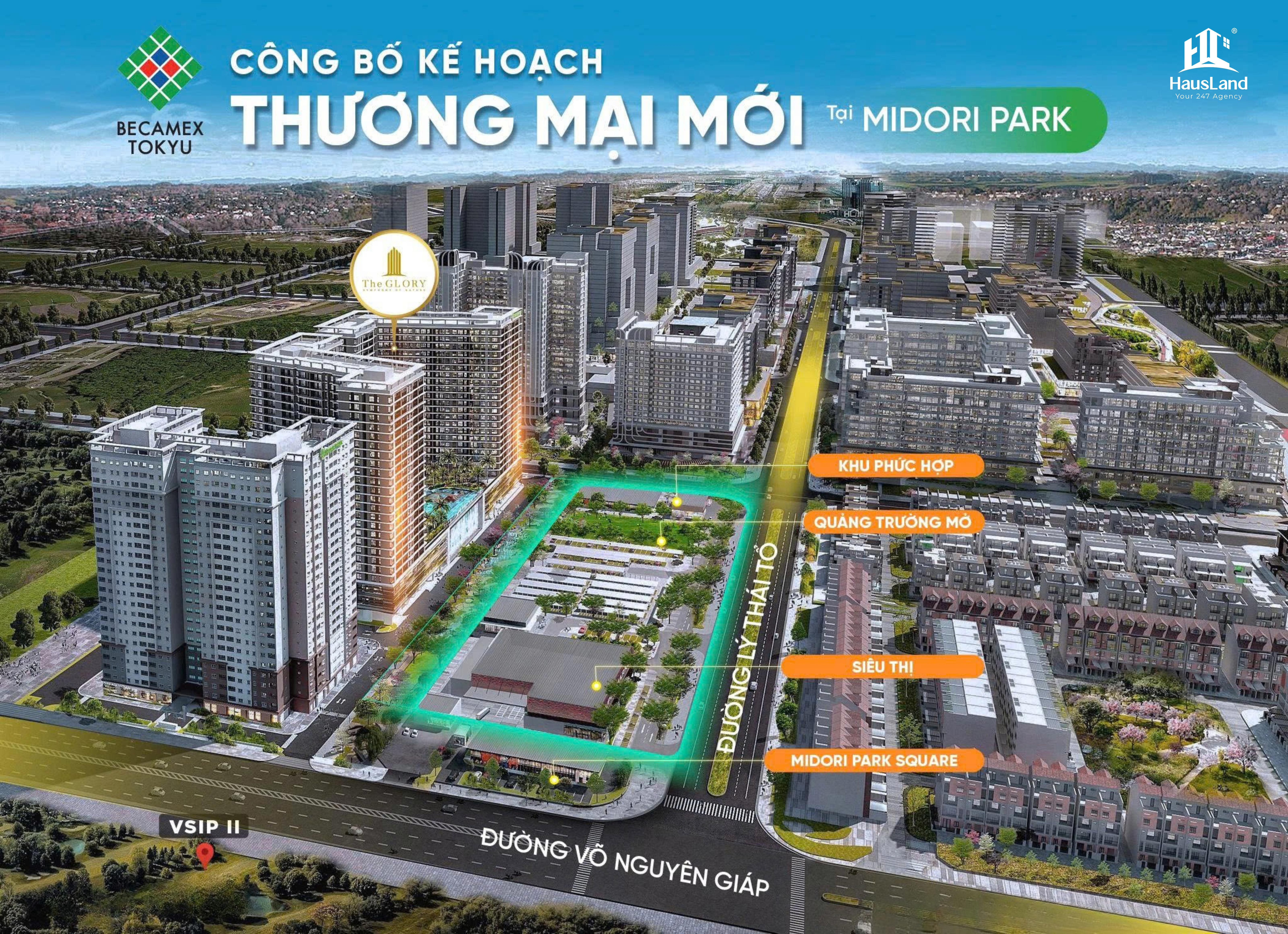 Khu thương mại Midori Park SQUARE