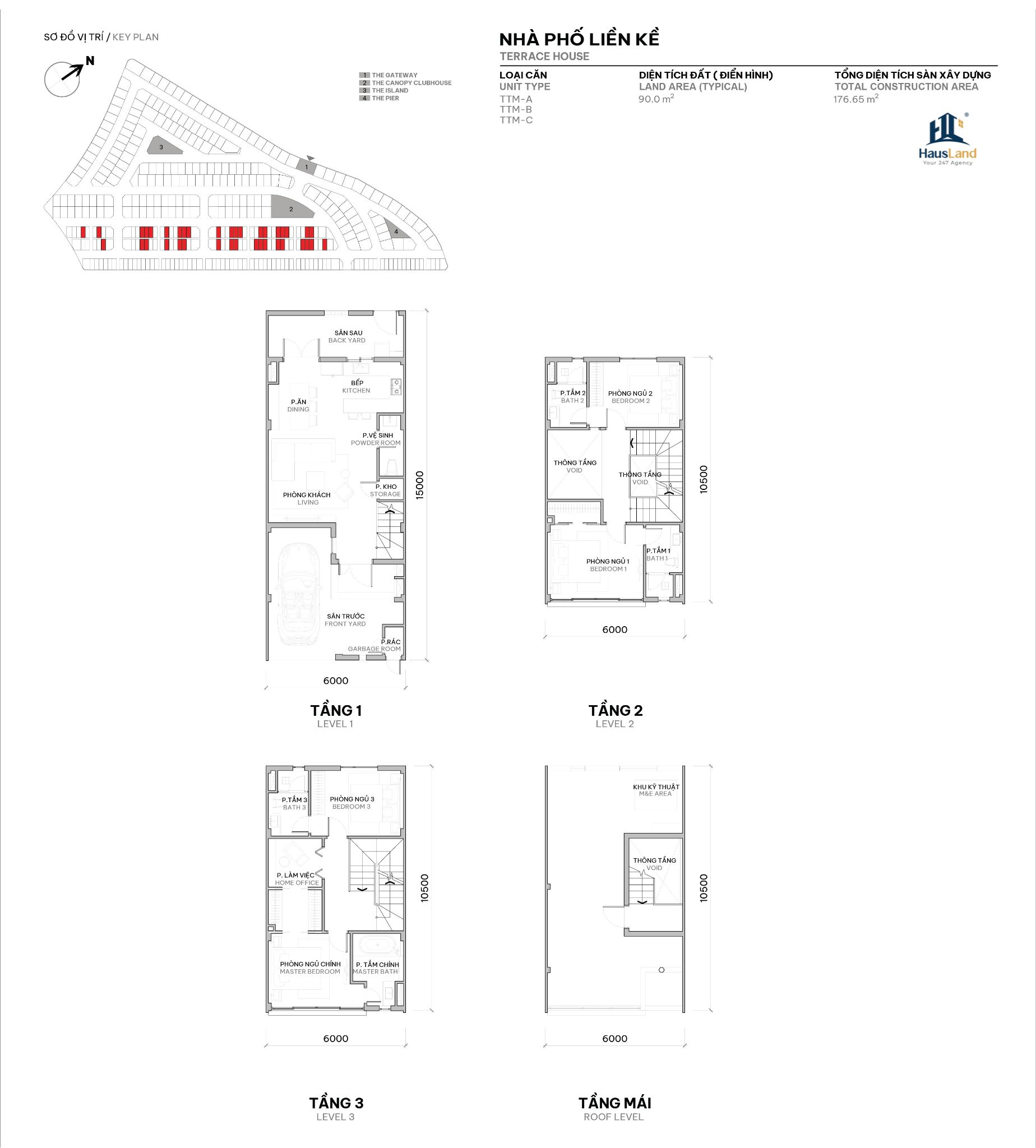 Layout 1 nhà phố The Orchard