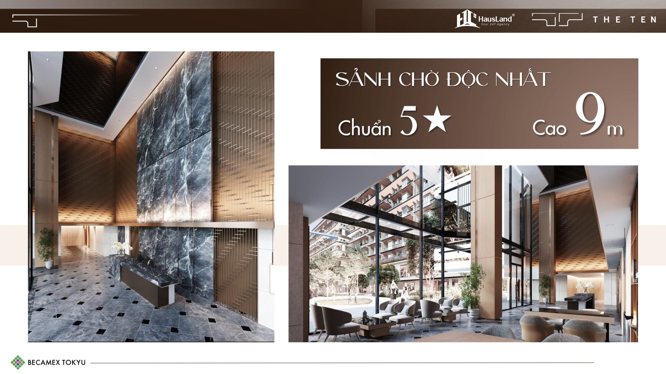 Sảnh chờ tại Midori Park The TEN