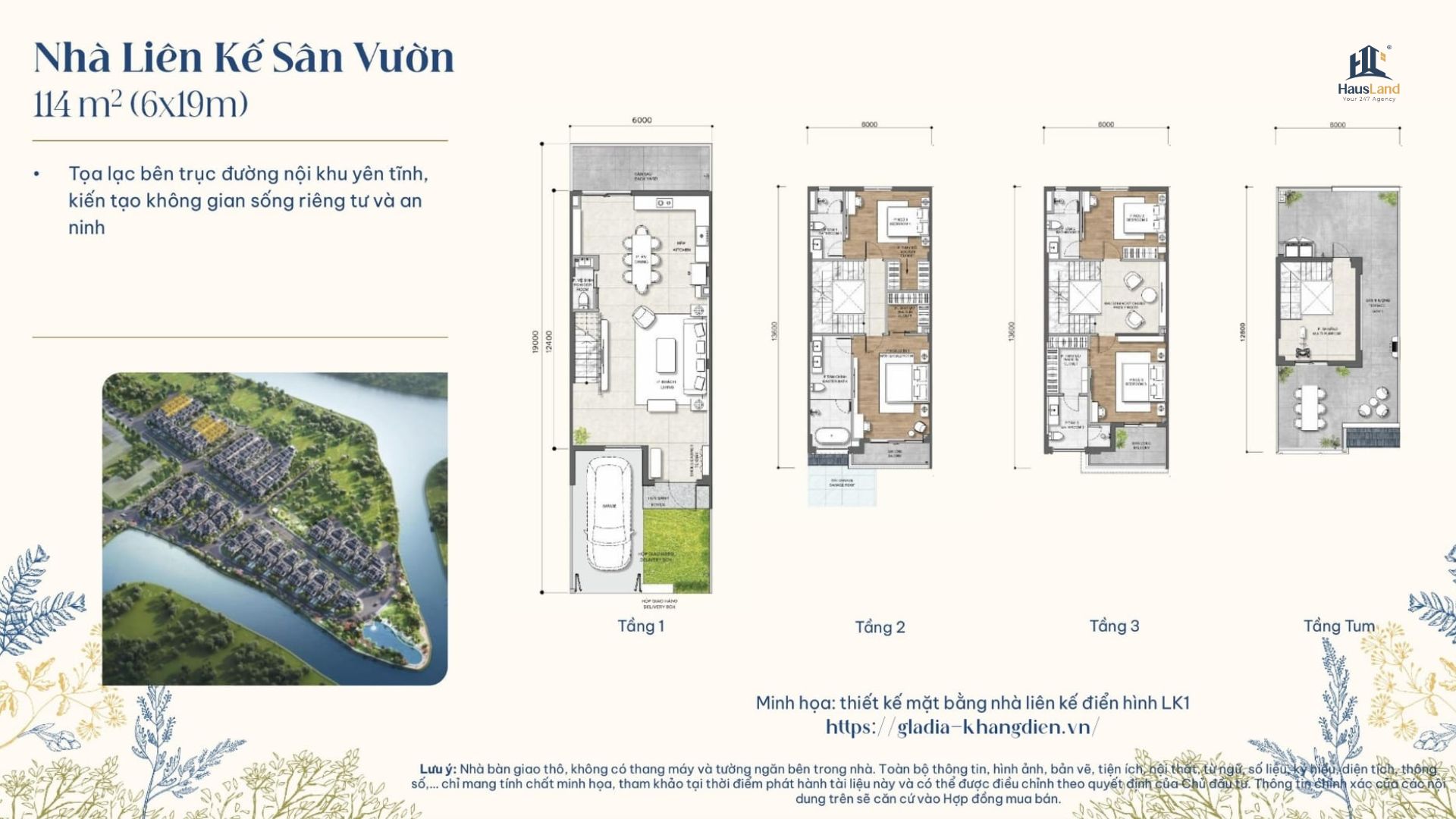 Nhà phố Gladia by the Waters – Biểu tượng an cư danh giá tại khu Đông