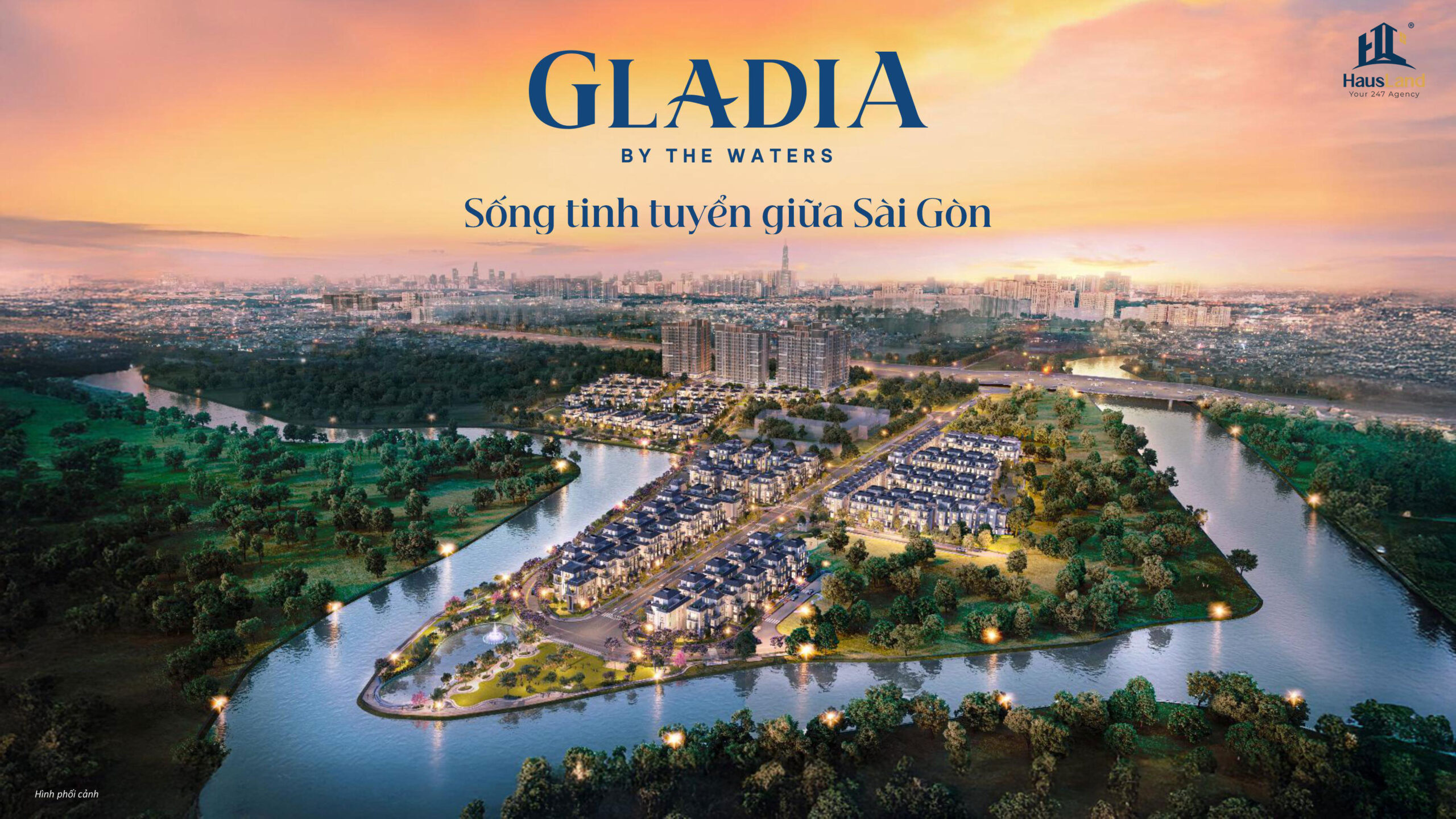 Hình phối cảnh dự án Gladia by the Waters