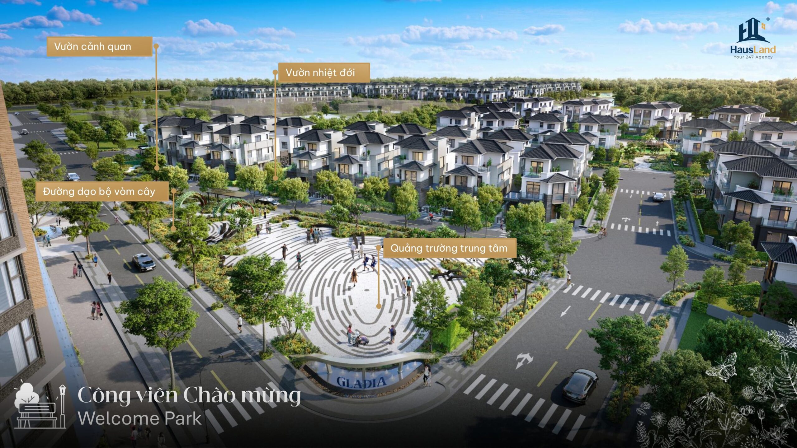 5 iFactor – Hệ giá trị độc bản kiến tạo đẳng cấp Gladia by the Waters 6 Công viên chào mừng tại Gladia by the Waters