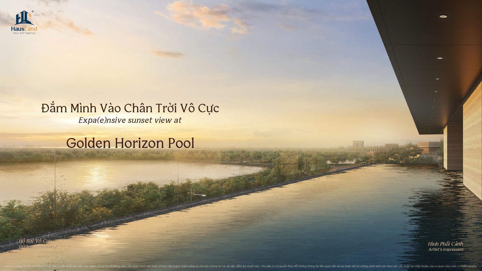 Hồ bơi vô cực tràn bờ tại Orchard Mansion