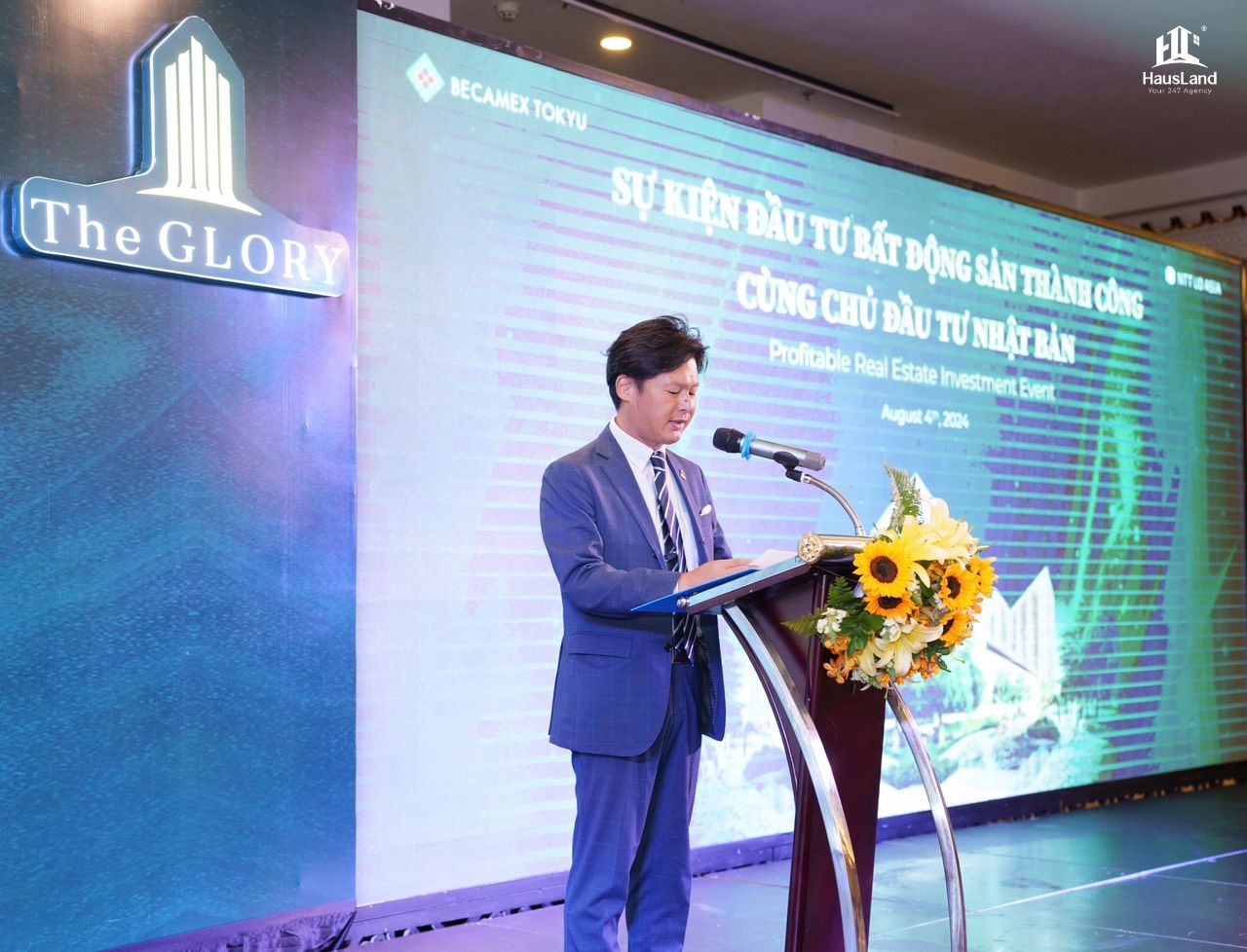 Phó giám đốc Becamex Tokyu phát biểu 