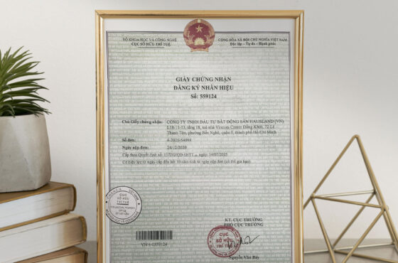 HausLand được cấp Giấy chứng nhận đăng ký nhãn hiệu số 559124