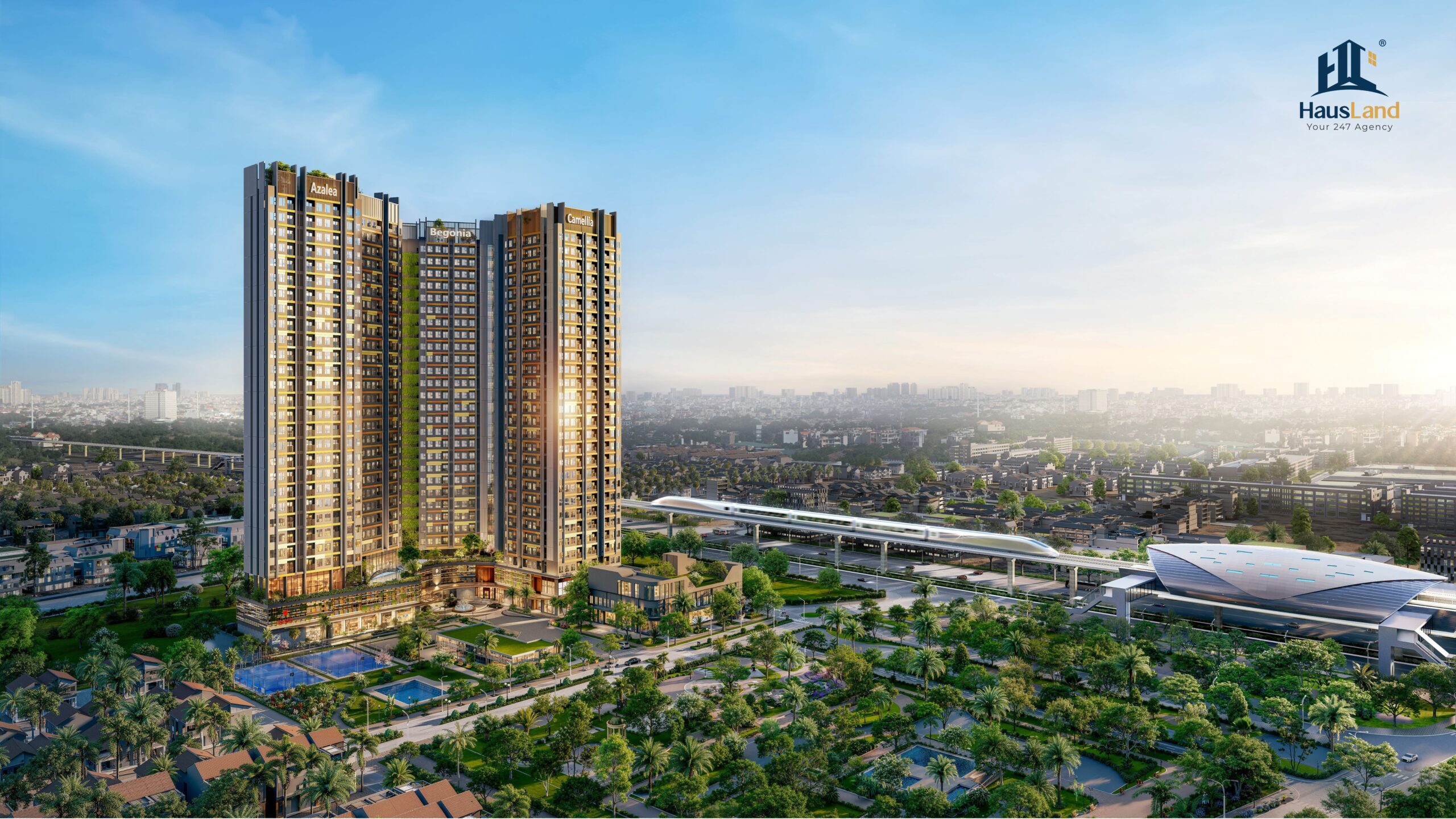 Phối cảnh SETIA EDETIA cùng ga Metro