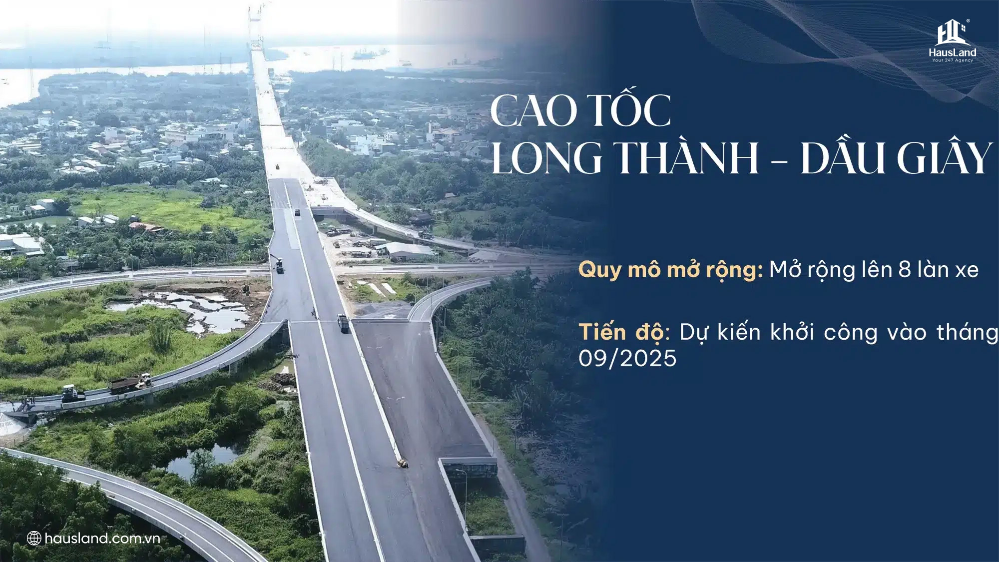 Hạ tầng khu Đông 2026: Bức tranh kích hoạt, thay đổi diện mạo khu vực 7 Cao tốc TP.HCM – Long Thành – Dầu Giây mở rộng
