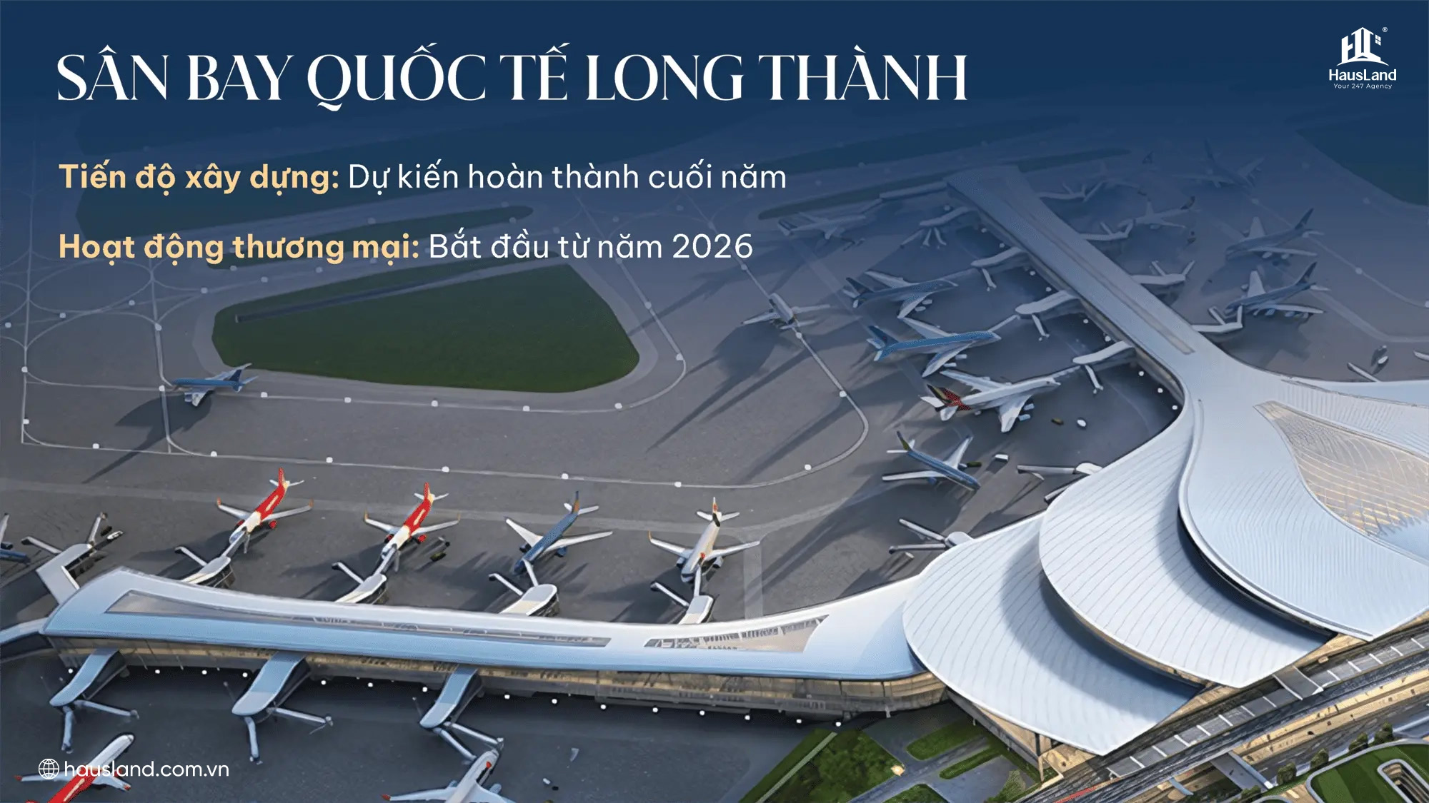 Hạ tầng khu Đông 2026: Bức tranh kích hoạt, thay đổi diện mạo khu vực 8 Sân bay quốc tế Long Thành – siêu dự án giao thông quốc gia