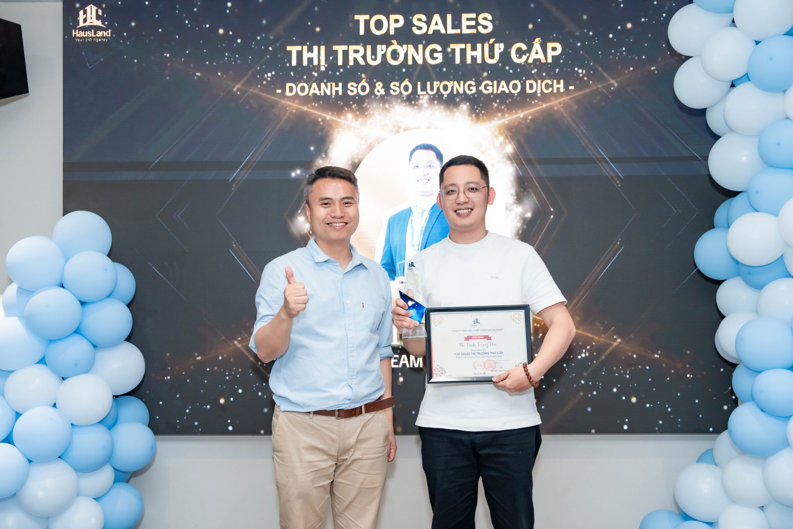 Year End Party HausLand 2025 "Vững nội lực - Bền văn hoá - Gặt thành công" 20 Top Sales thị trường thứ cấp - Đinh Trung Đức