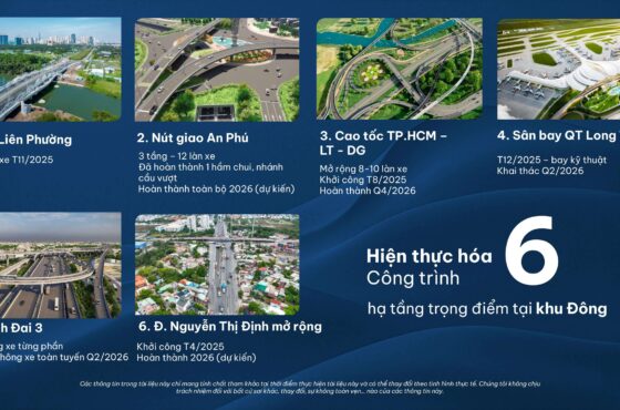 Hạ tầng khu Đông 2026: Bức tranh kích hoạt, thay đổi diện mạo khu vực