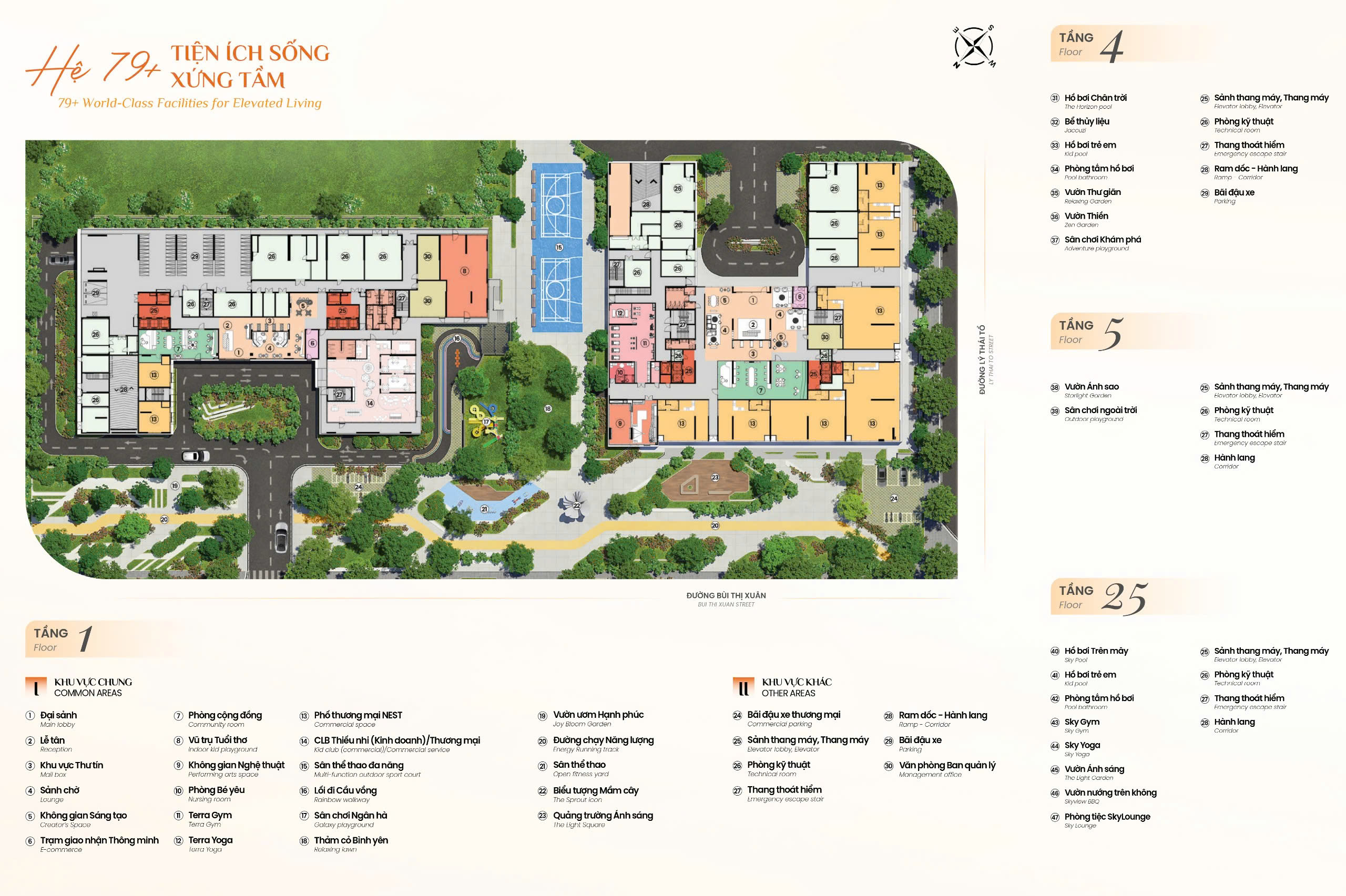 Khu đô thị Midori Park với hệ thống tiện ích đồng bộ, mang đến môi trường sống tiện nghi và hiện đại cho cư dân.