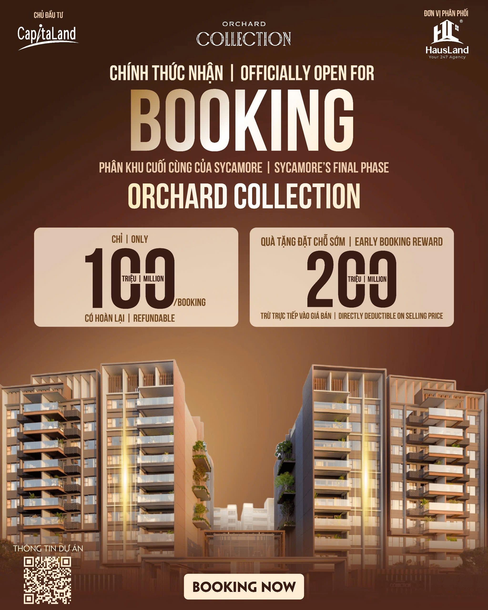 HausLand: Đại lý phân phối chính thức Dự án Orchard Collection @Sycamore 6 Dự án chính thức nhận Booking