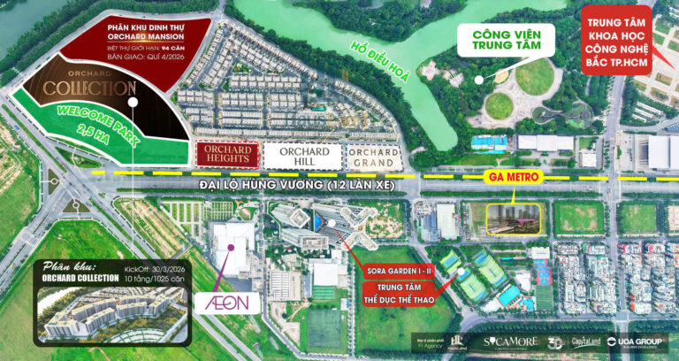 Orchard Collection: Phân khu căn hộ trung tầng cuối cùng tại Đại đô thị Sycamore