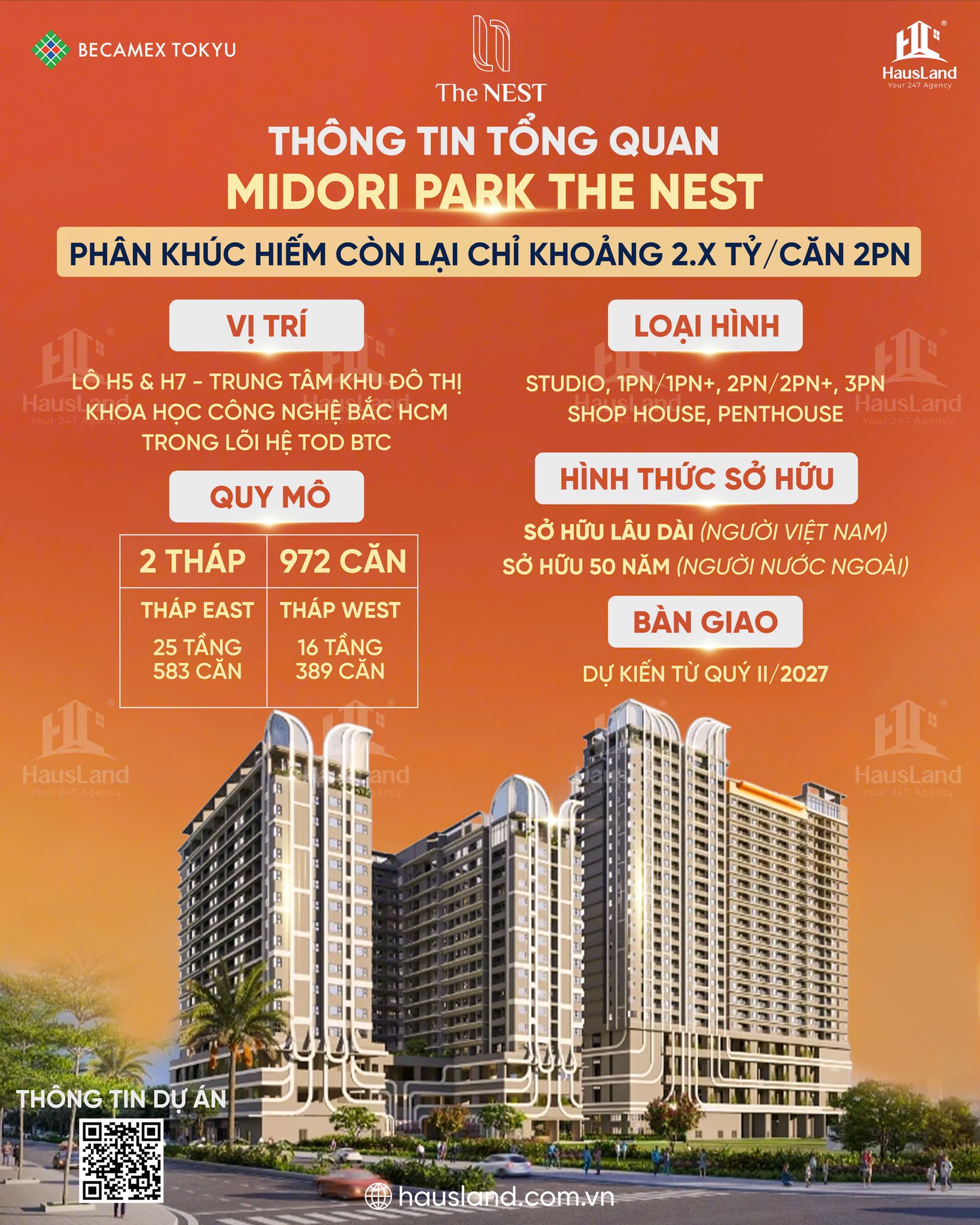 Midori Park The NEST: Mảnh ghép chuẩn sống trẻ của hệ TOD 4 Thông tin tổng quan dự án Midori Park The NEST