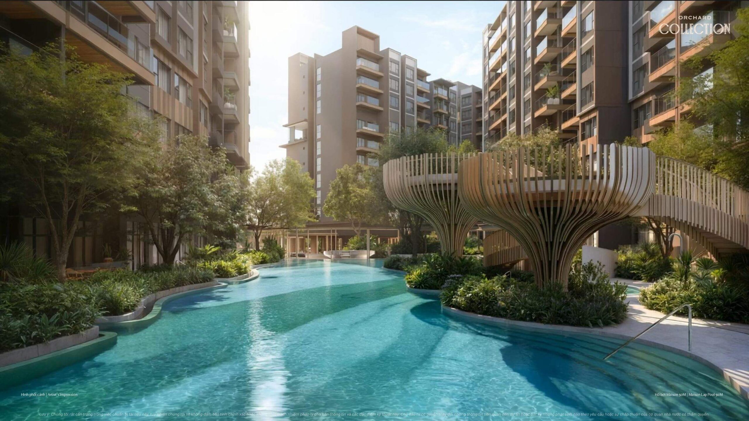 Tiện ích Orchard Collection: Chuẩn sống tinh chỉnh với 168 đặc quyền đẳng cấp 5 Hồ bơi Maison Lap Pool dài 50 m | Tiện ích Orchard Collection