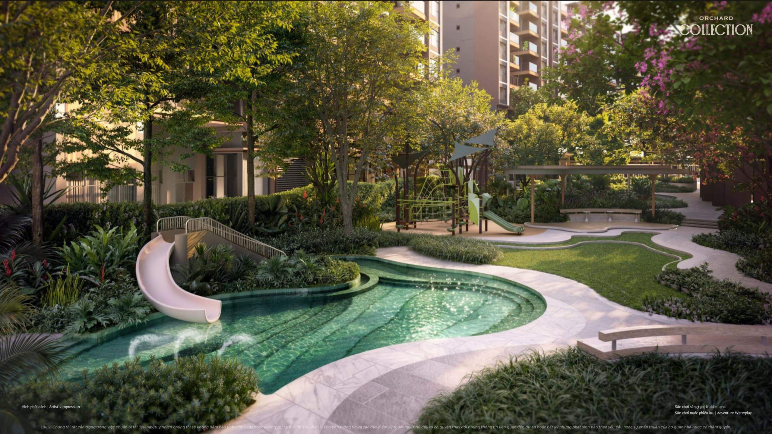 Vị trí Orchard Collection: Sở hữu lợi thế kép ngay lõi Đại đô thị SYCAMORE 6 Hình phối cảnh cảnh quan Dự án Orchard Collection