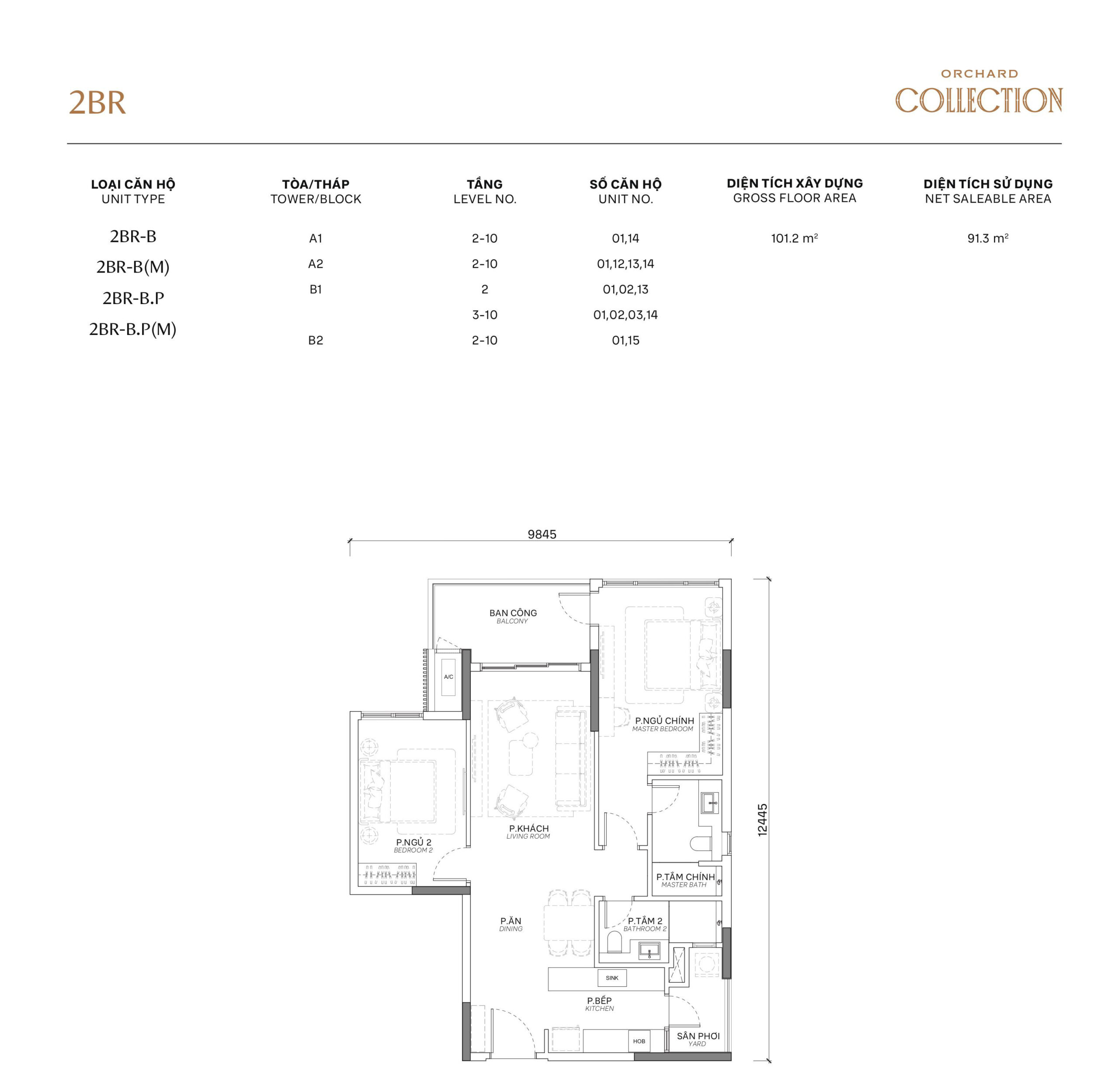 Orchard Collection 39 Orchard Collection - Layout - 2PN - 2