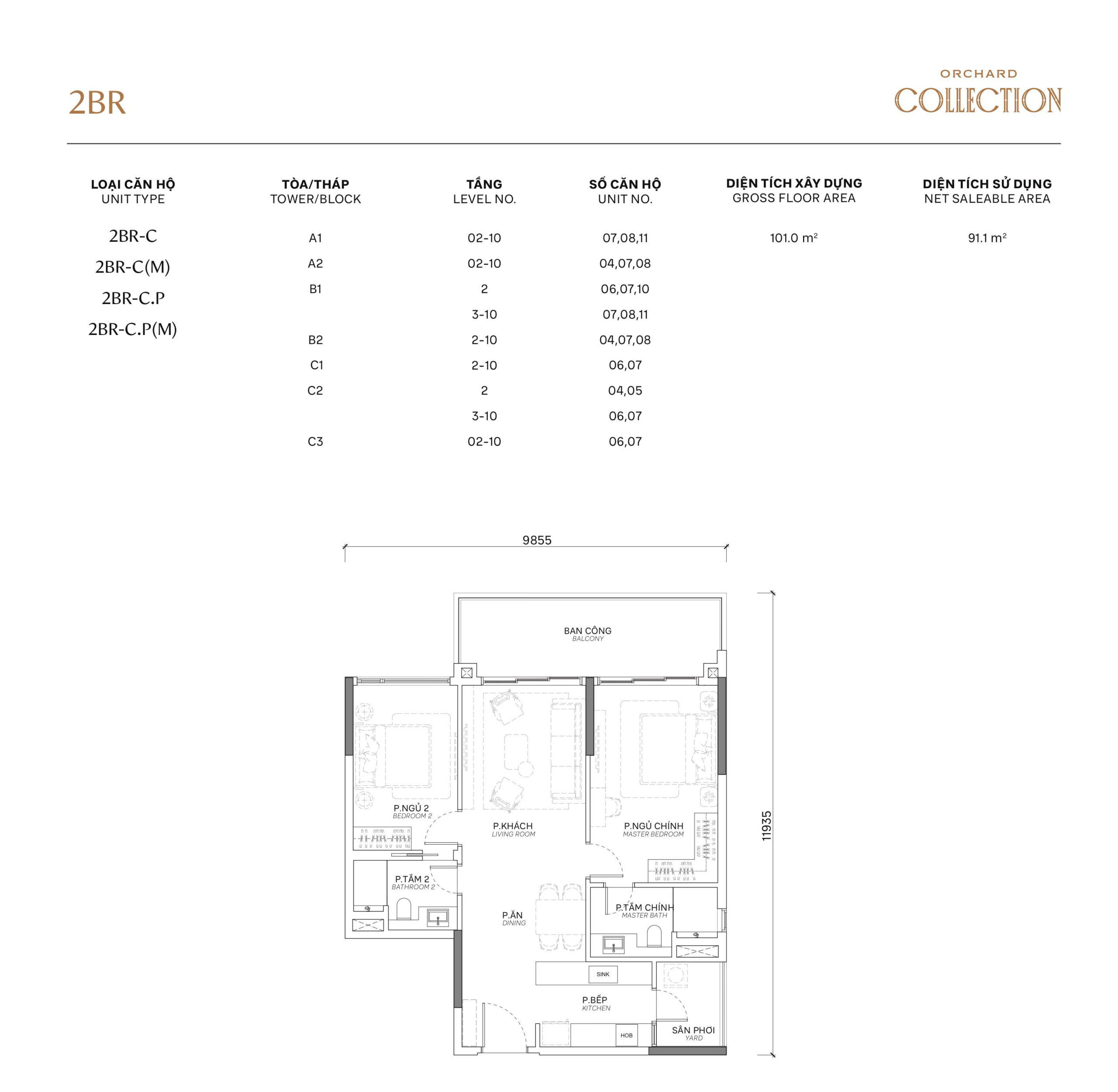 Orchard Collection 40 Orchard Collection - Layout - 2PN - 3