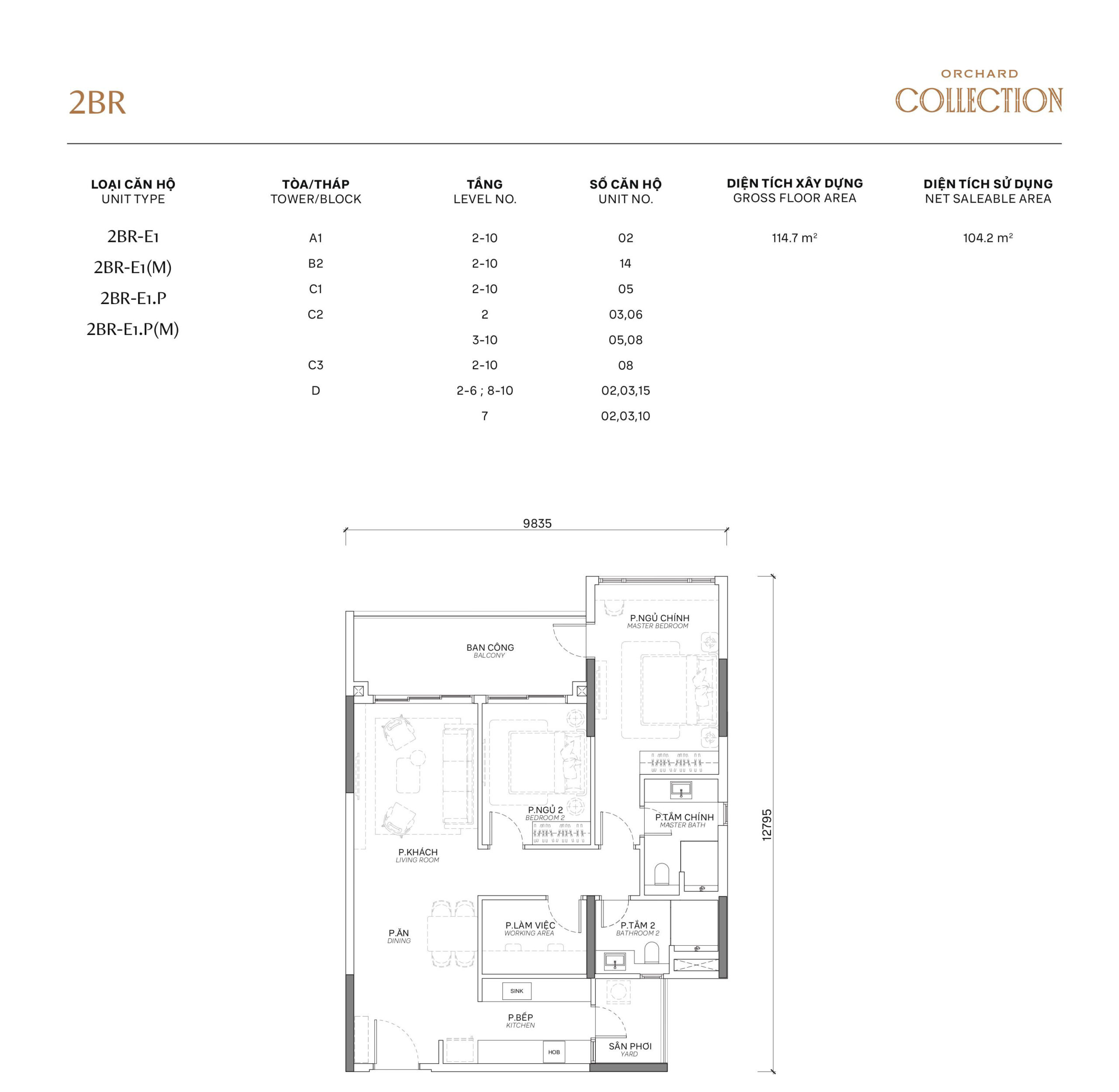 Orchard Collection 41 Orchard Collection - Layout - 2PN - 4