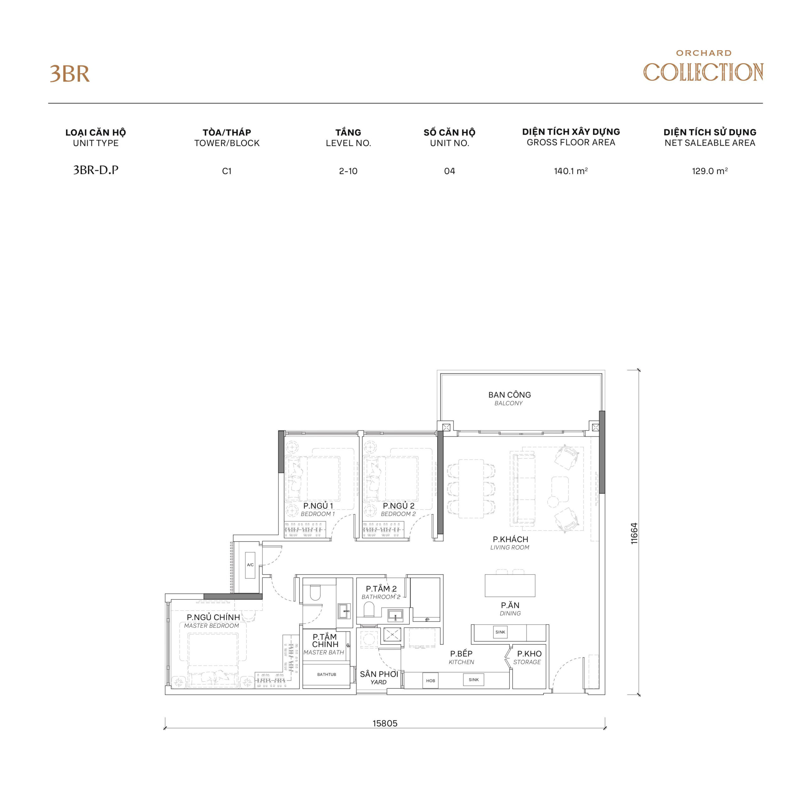Orchard Collection 45 Orchard Collection - Layout - 3PN - 2