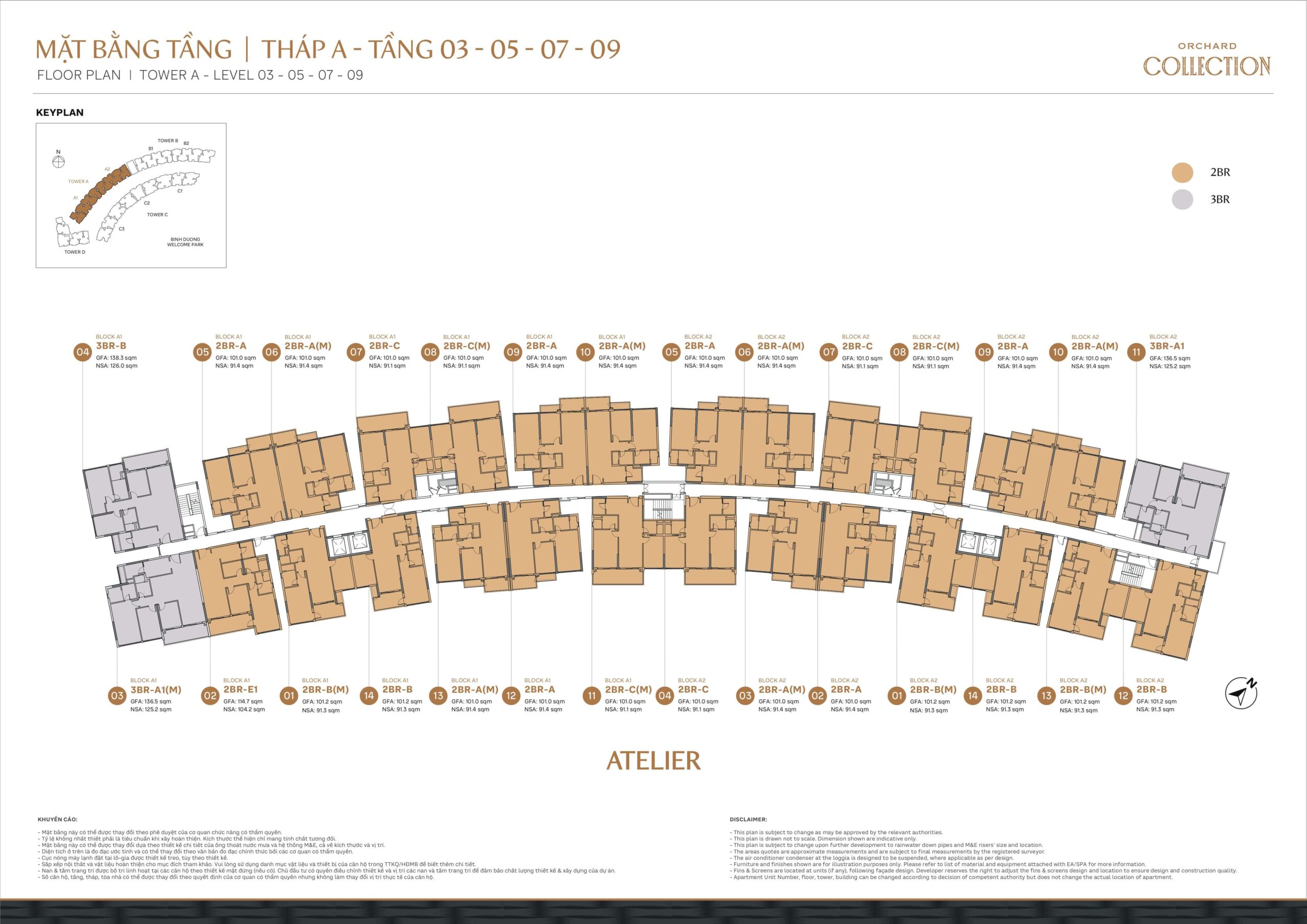 Orchard Collection 27 Orchard Collection - Mặt bằng tầng - Tháp A