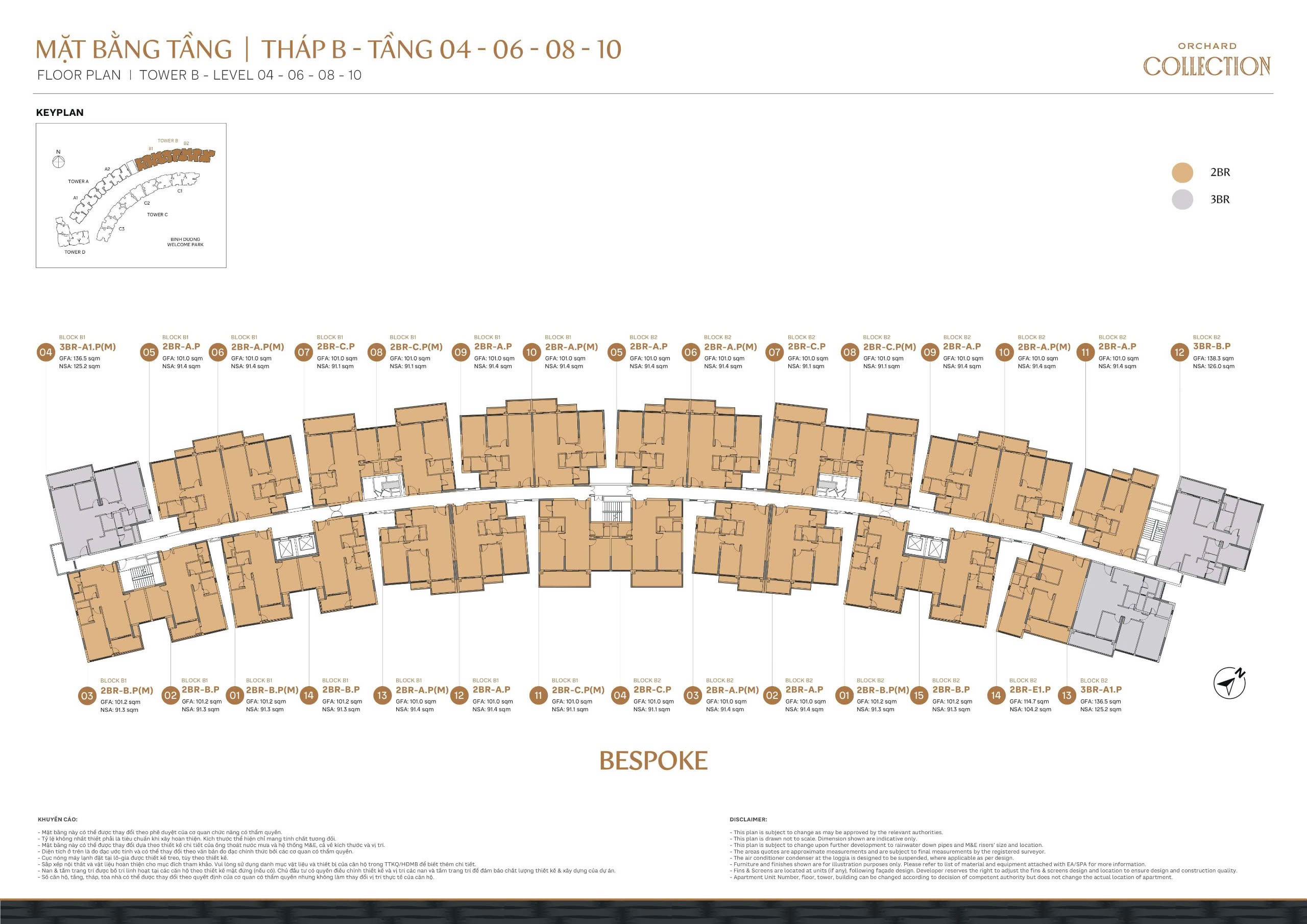 Orchard Collection 28 Orchard Collection - Mặt bằng tầng - Tháp B - 1