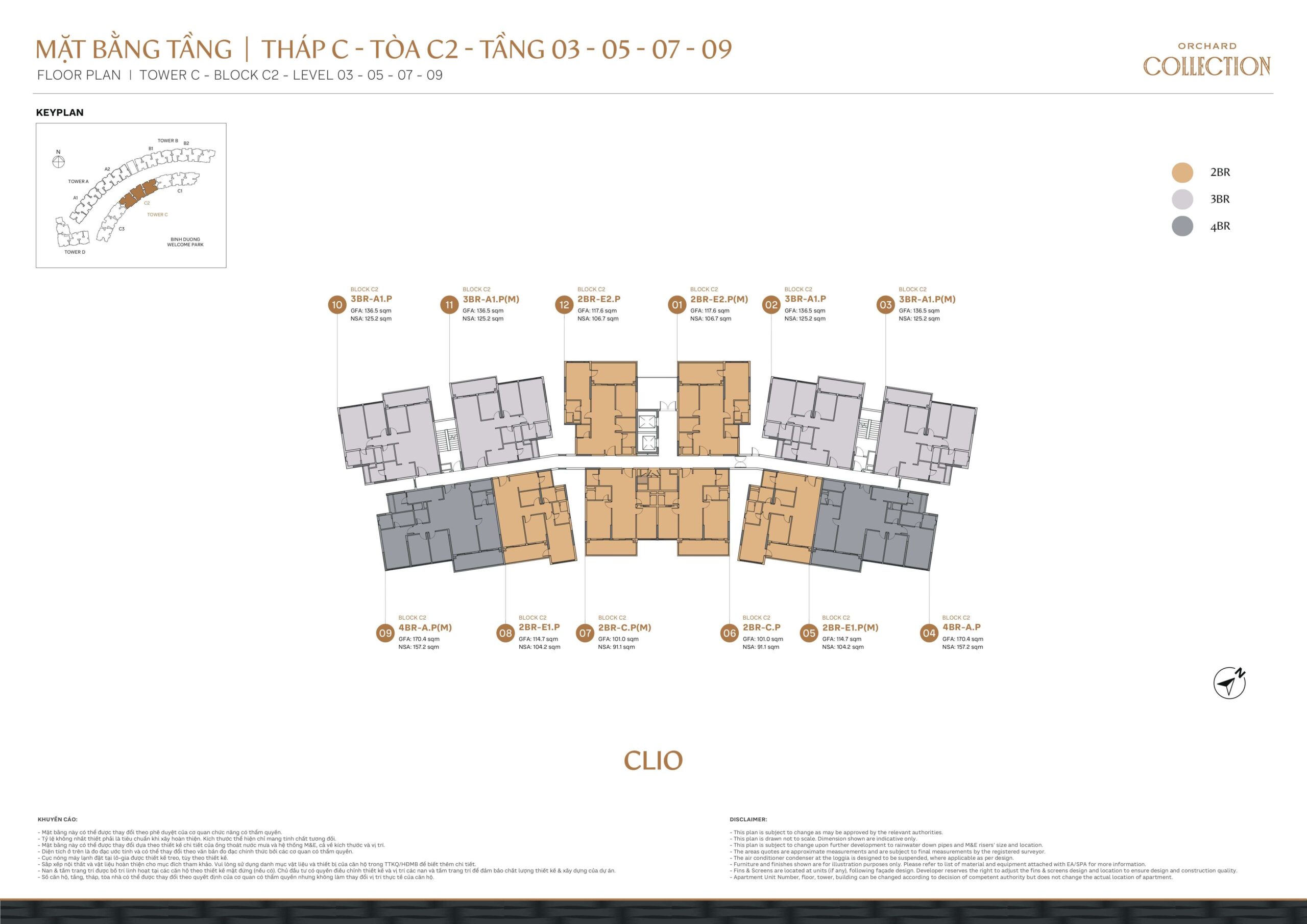 Orchard Collection 31 Orchard Collection - Mặt bằng tầng - Tháp C - 2