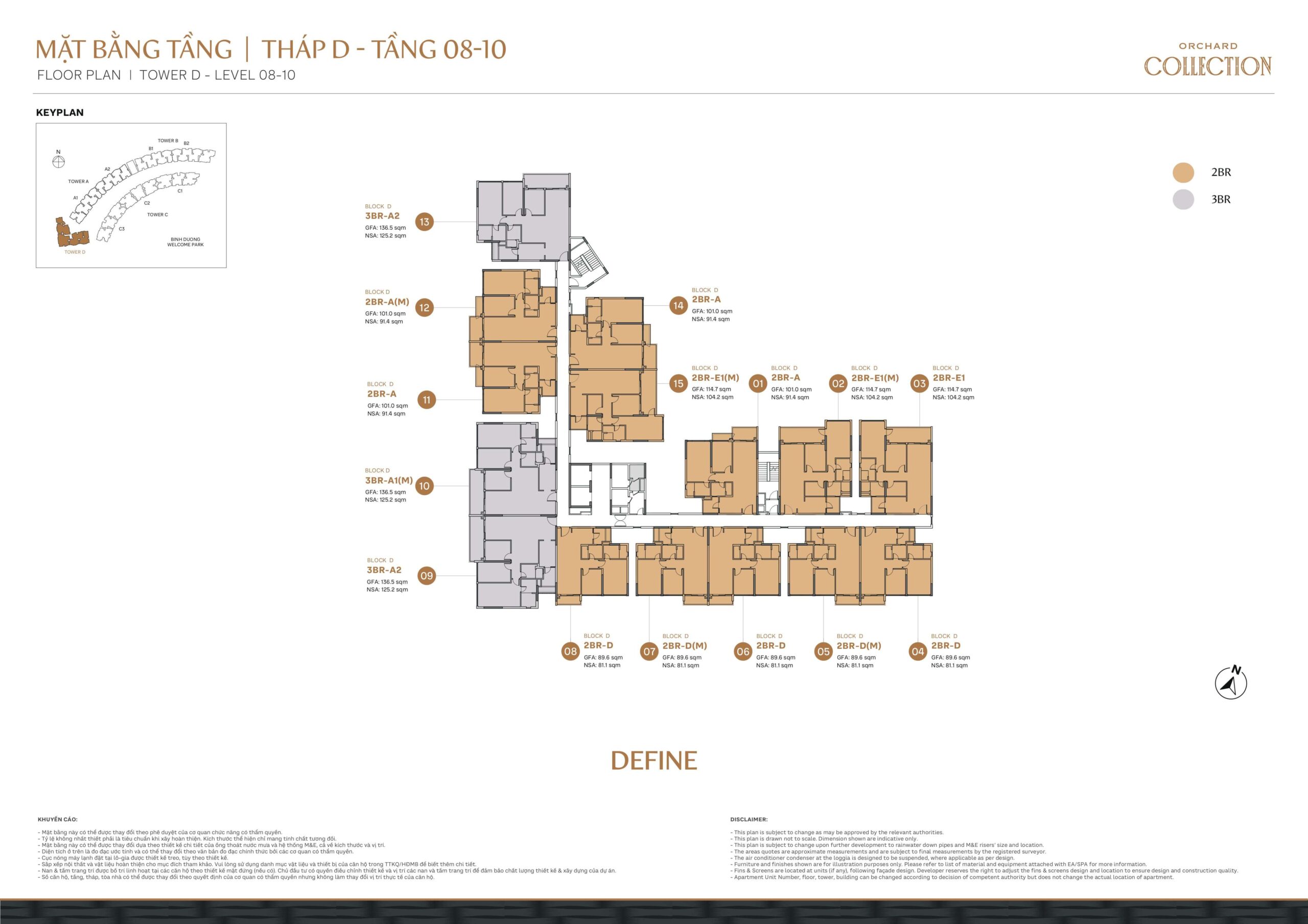 Orchard Collection 36 Orchard Collection - Mặt bằng tầng - Tháp D - 1