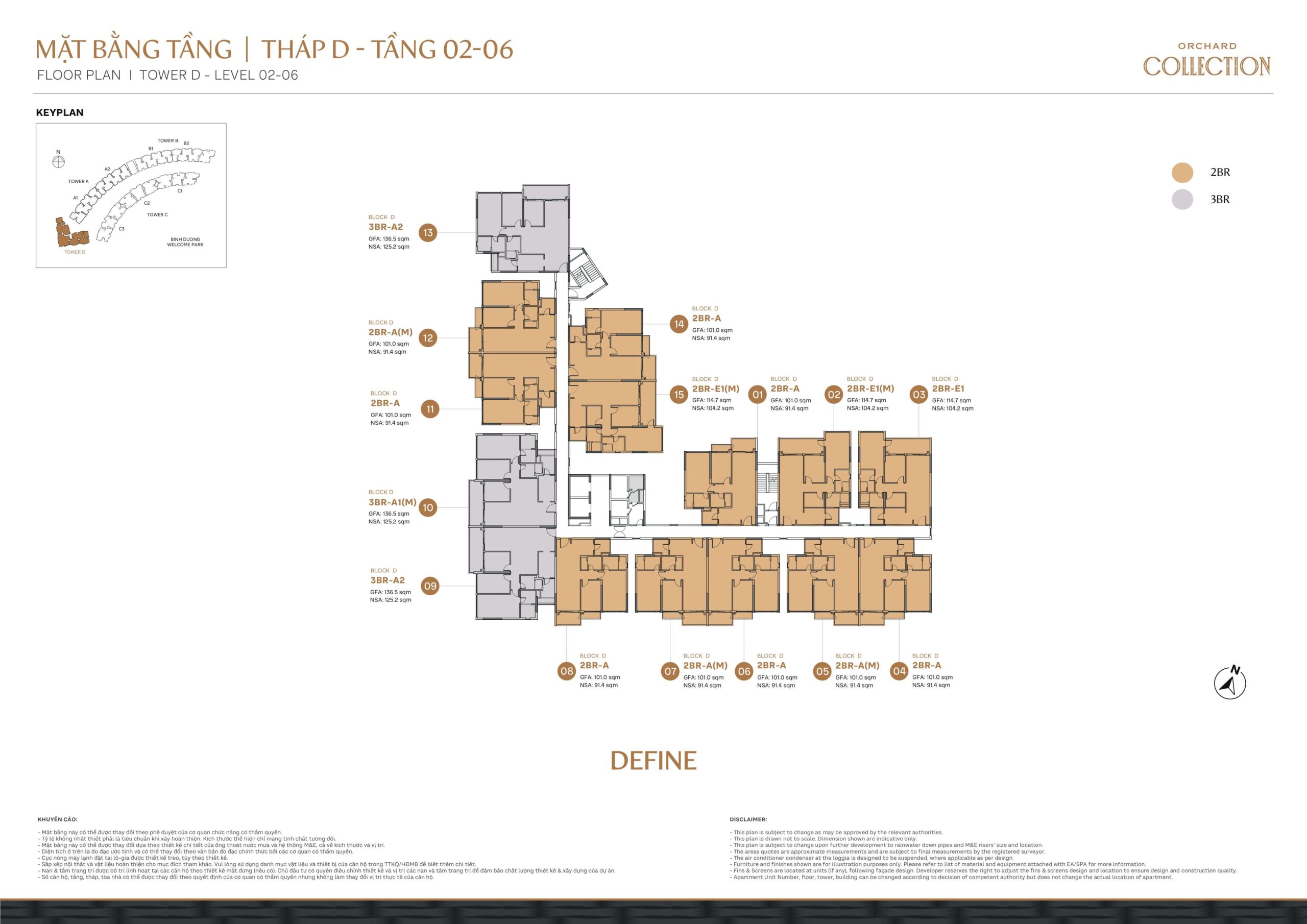 Orchard Collection 37 Orchard Collection - Mặt bằng tầng - Tháp D