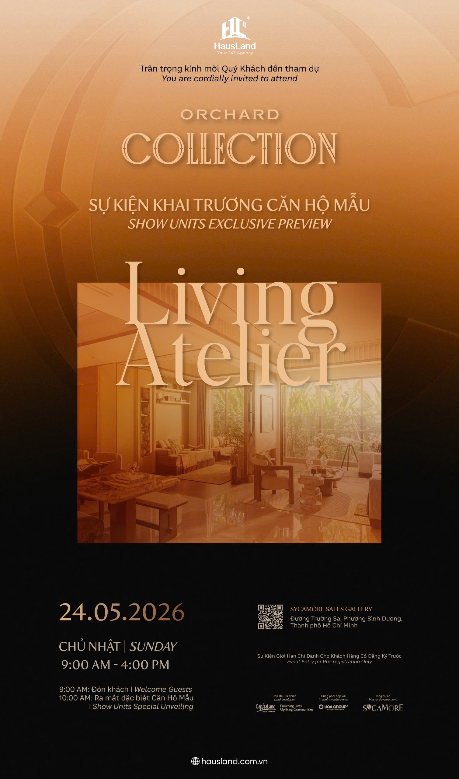 ORCHARD COLLECTION - SỰ KIỆN GIỚI THIỆU NHÀ MẪU DỰ ÁN "LIVING ATELIER" 1 ORCHARD COLLECTION - SỰ KIỆN GIỚI THIỆU NHÀ MẪU DỰ ÁN "LIVING ATELIER"