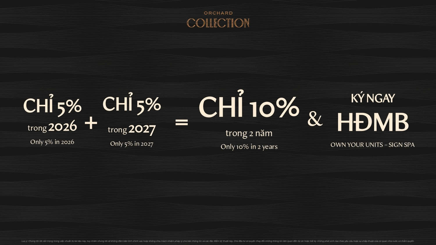 Đón sóng đầu tư: Sở hữu kiệt tác Orchard Collection với chính sách khủng 20 Bài toán tài chính nhẹ nhàng