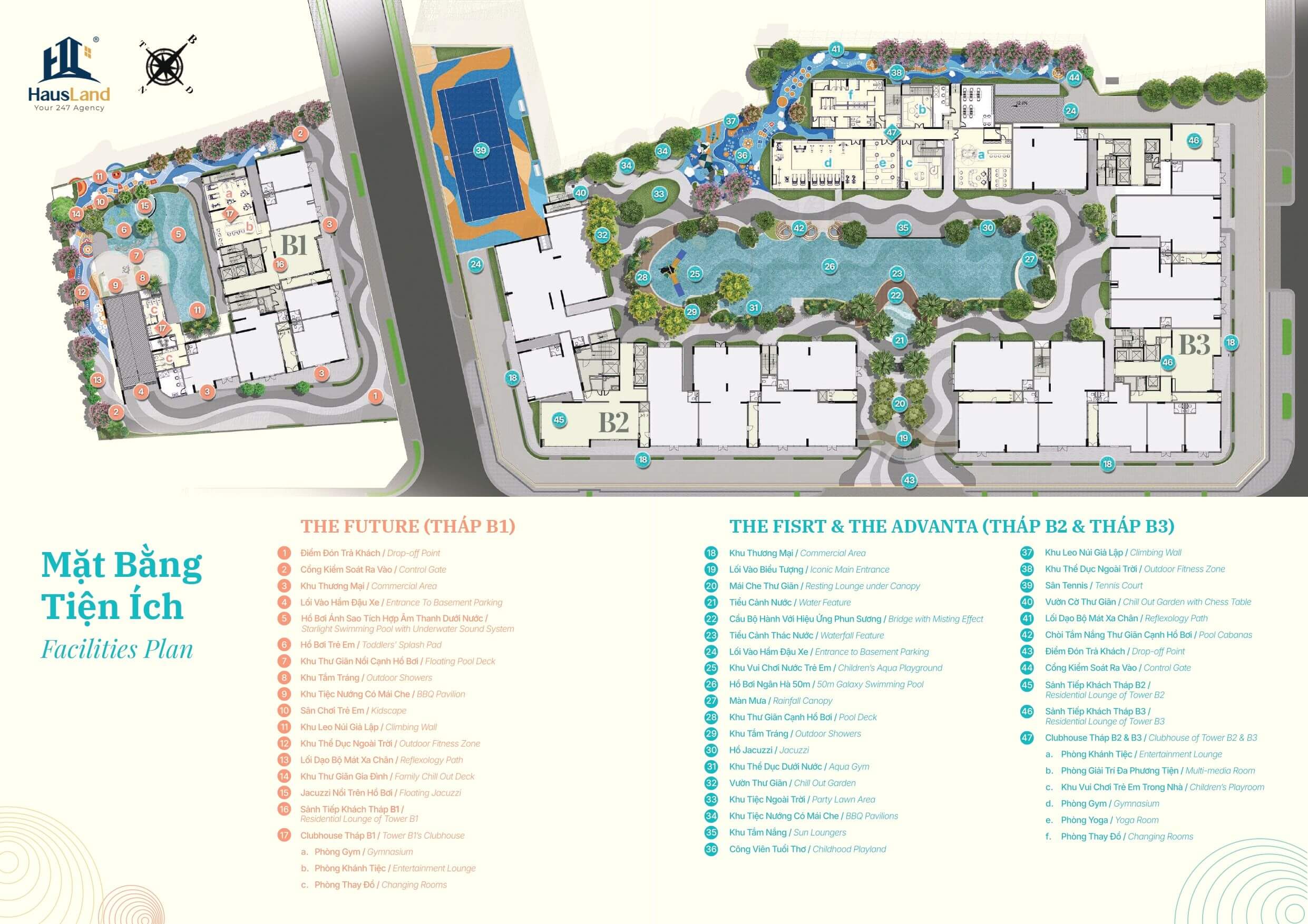 Khai trương nhà mẫu Gladia Heights - Kiến tạo chuẩn sống tương lai giữa tâm điểm Khu Đông 13 Mặt bằng tiện ích Gladia Heights