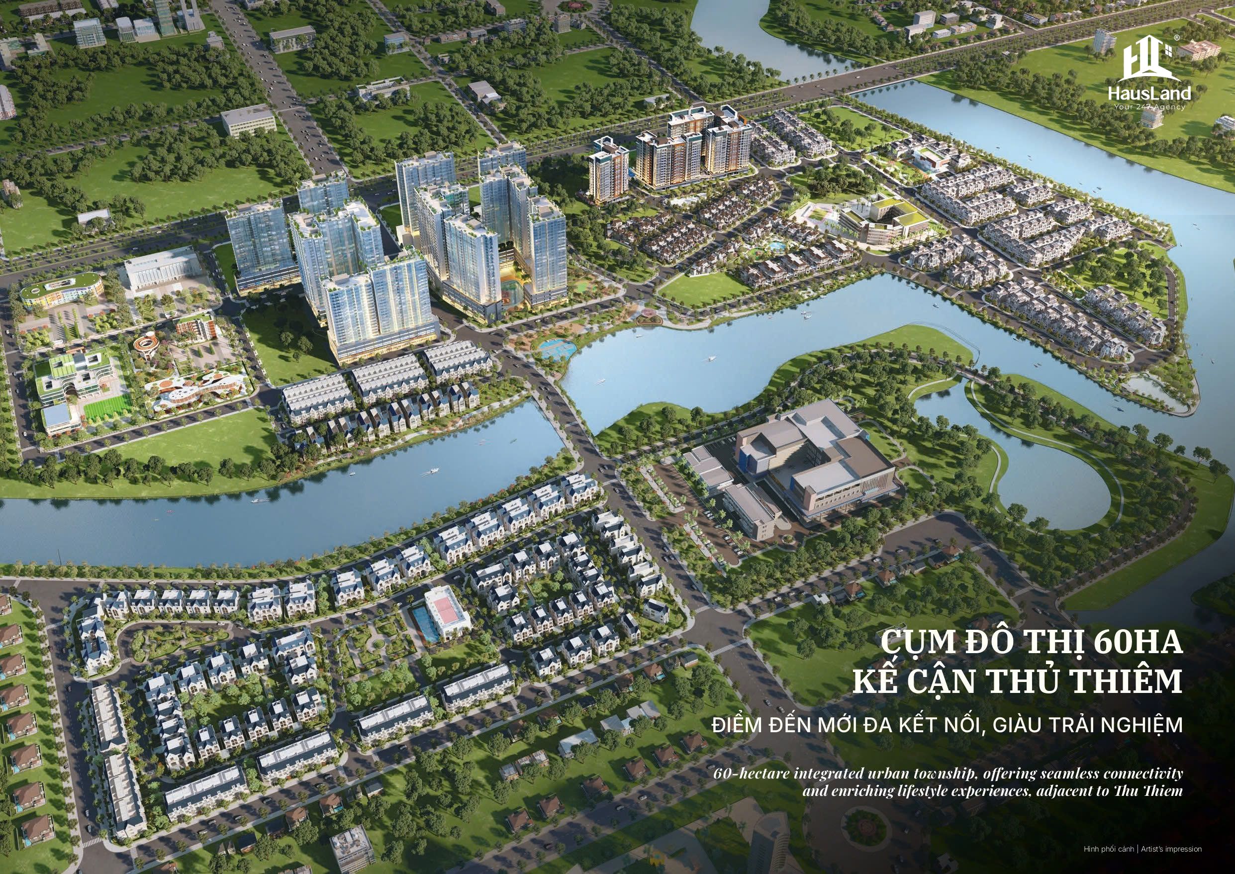 HausLand chính thức phân phối Gladia Heights - Siêu phẩm cao tầng từ Khang Điền & Keppel 4 Tổng quan cụm đô thị 60ha Gladia