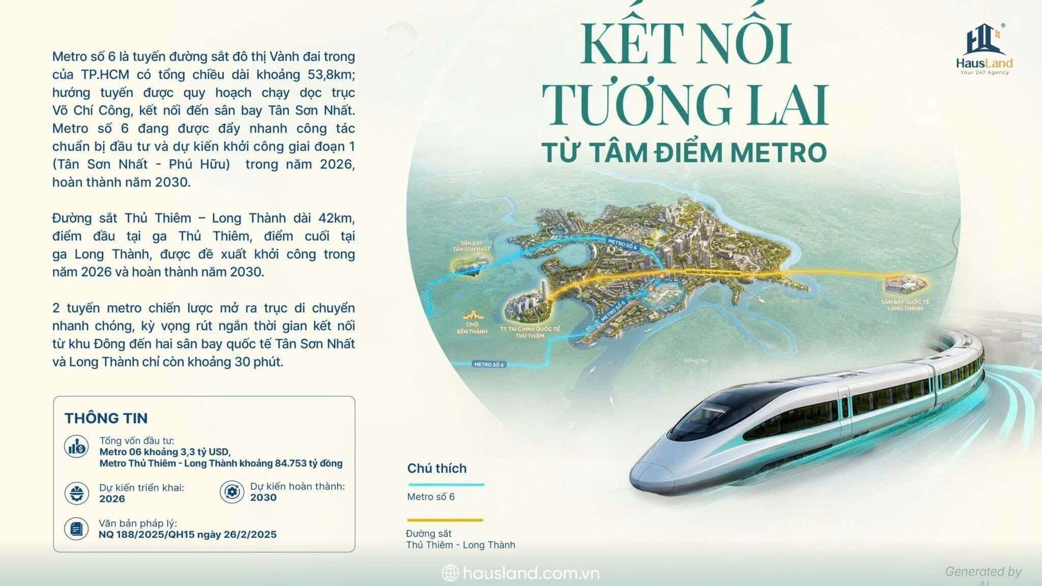 Vị trí Gladia Heights | Đón đầu hạ tầng tỷ đô 2026 - 2027 4 Tuyến metro số 6