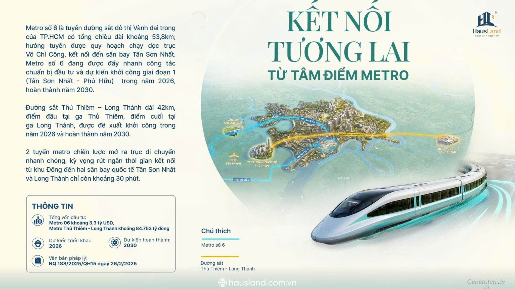 Chính sách thanh toán Gladia Heights: Cú hích tài chính tại tâm điểm Khu Đông 10 Đón đầu hạ tầng Gladia Heights - Tuyến metro số 6